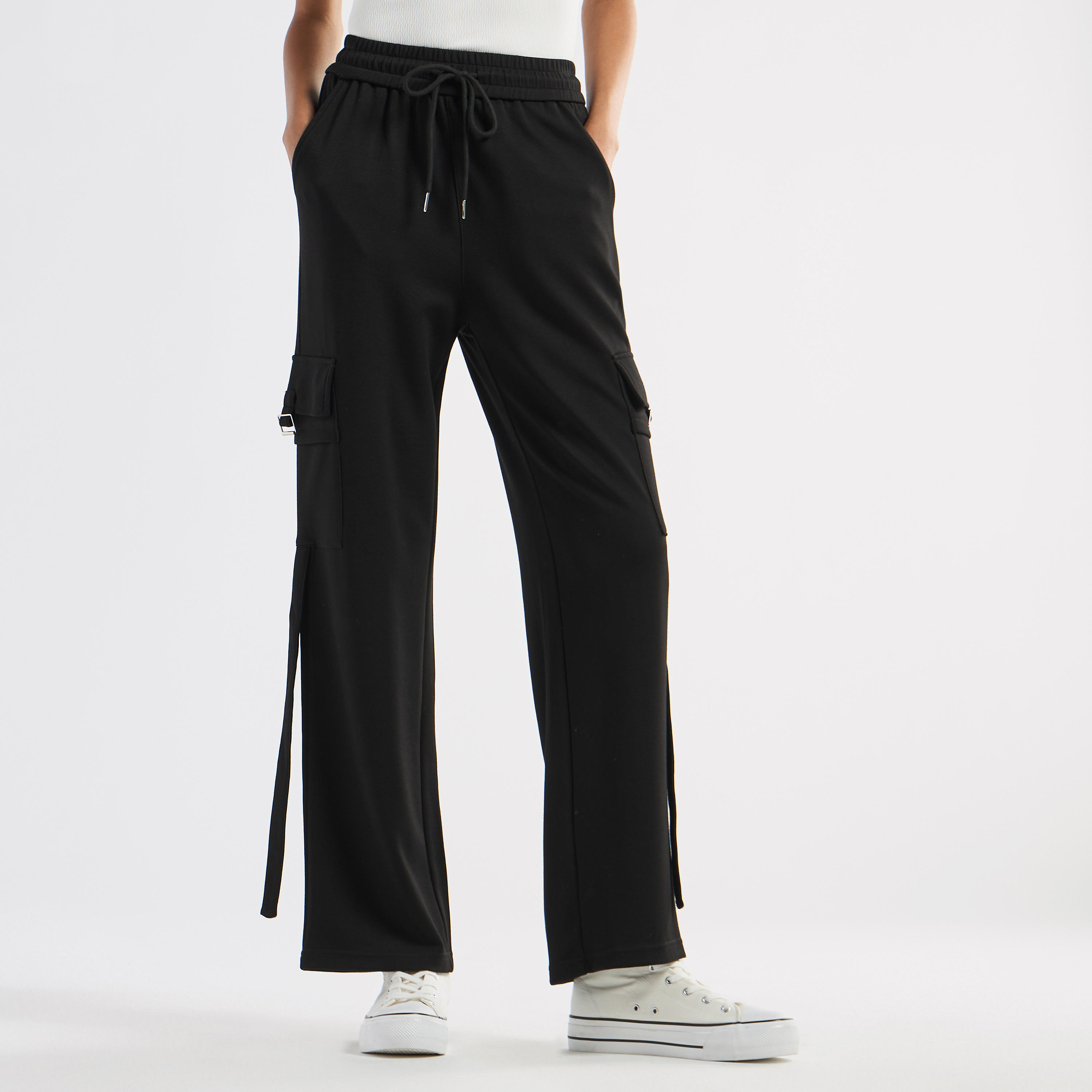 بنطلون رياضي كارجو برباط إغلاق-women-clothing-bottoms-joggers-image-5