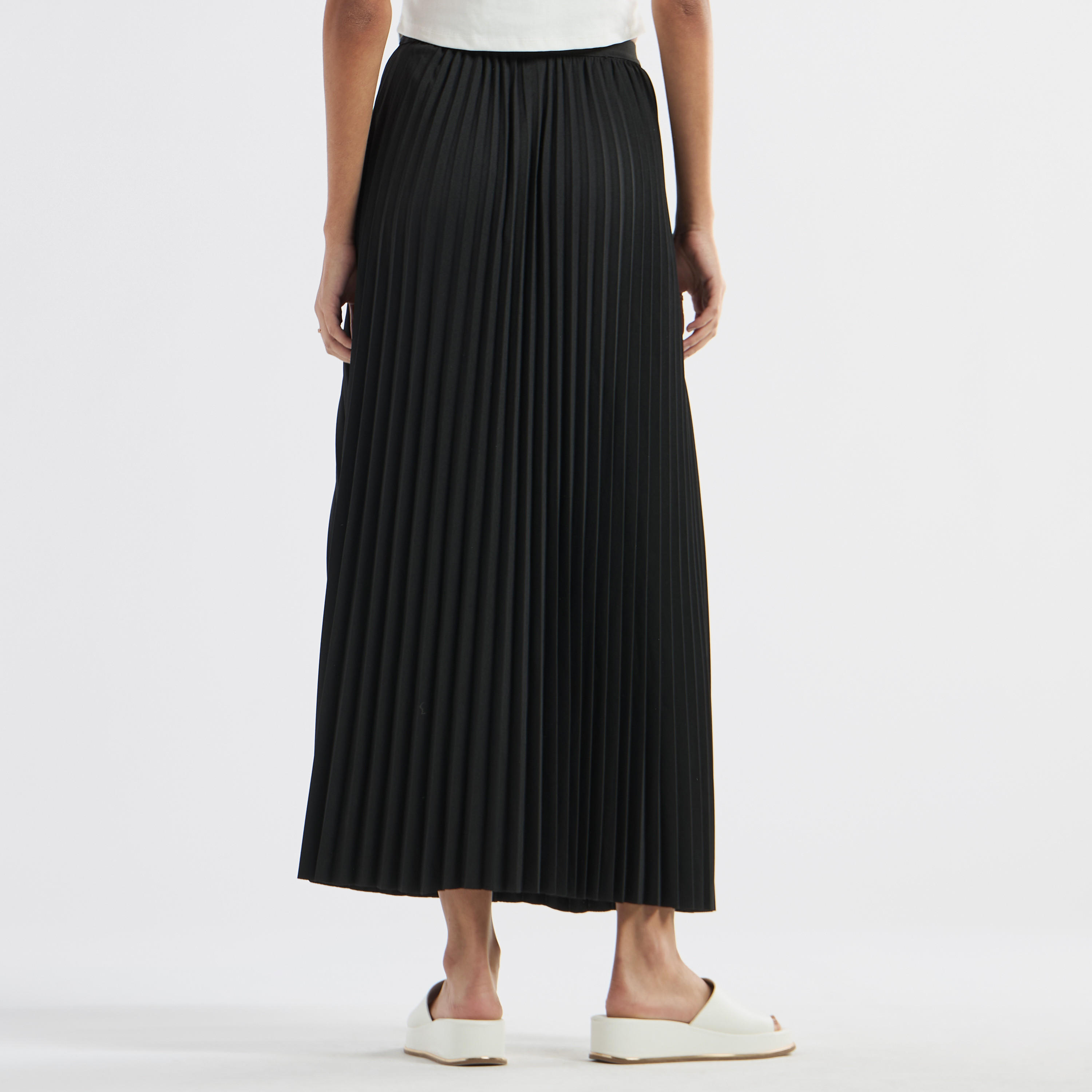 تنورة إيه لاين بكشكش وخصر مطاطي-women-clothing-bottoms-skirts-image-3