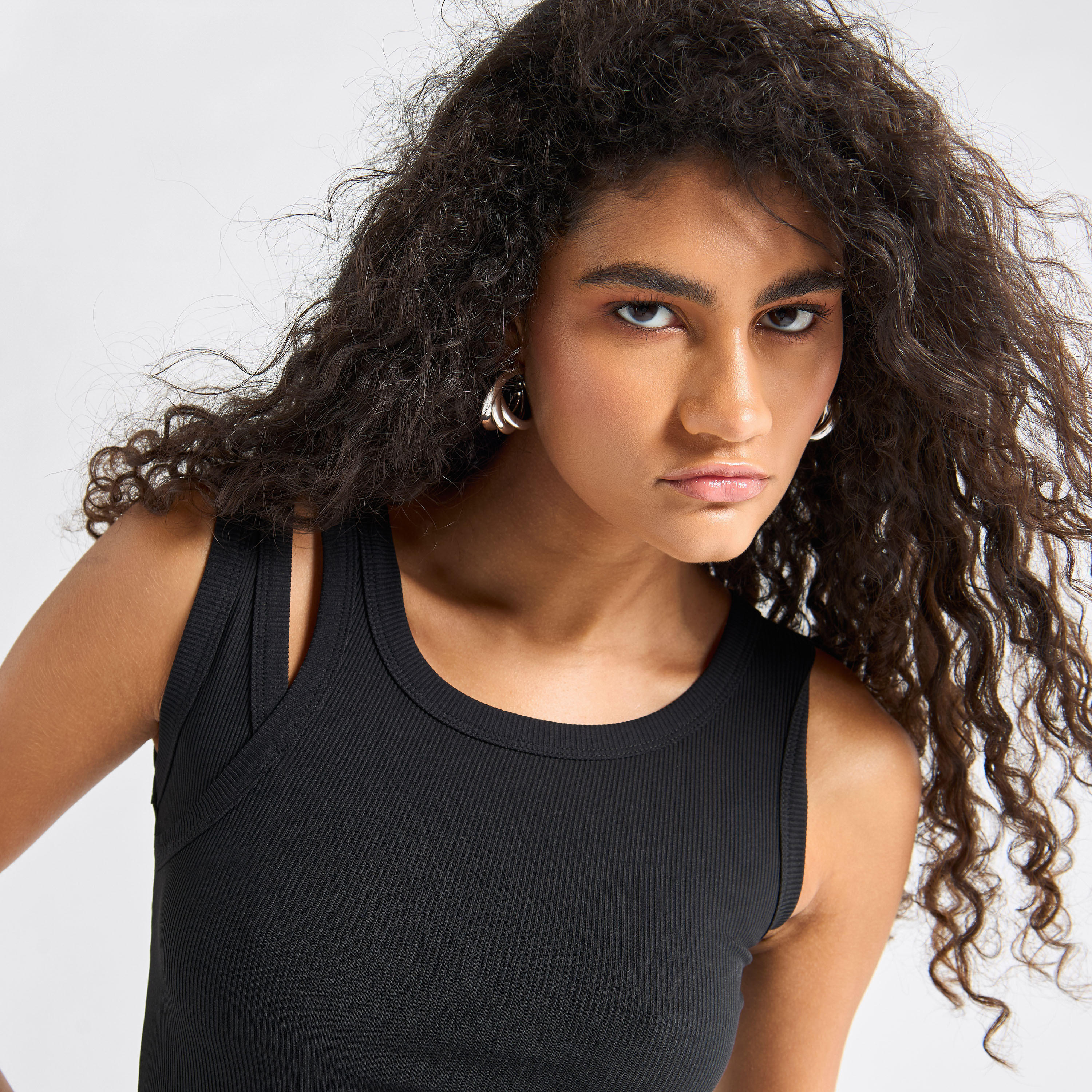 Ribbed Tank Top with Round Neck-women-clothing-tshirts-image-17