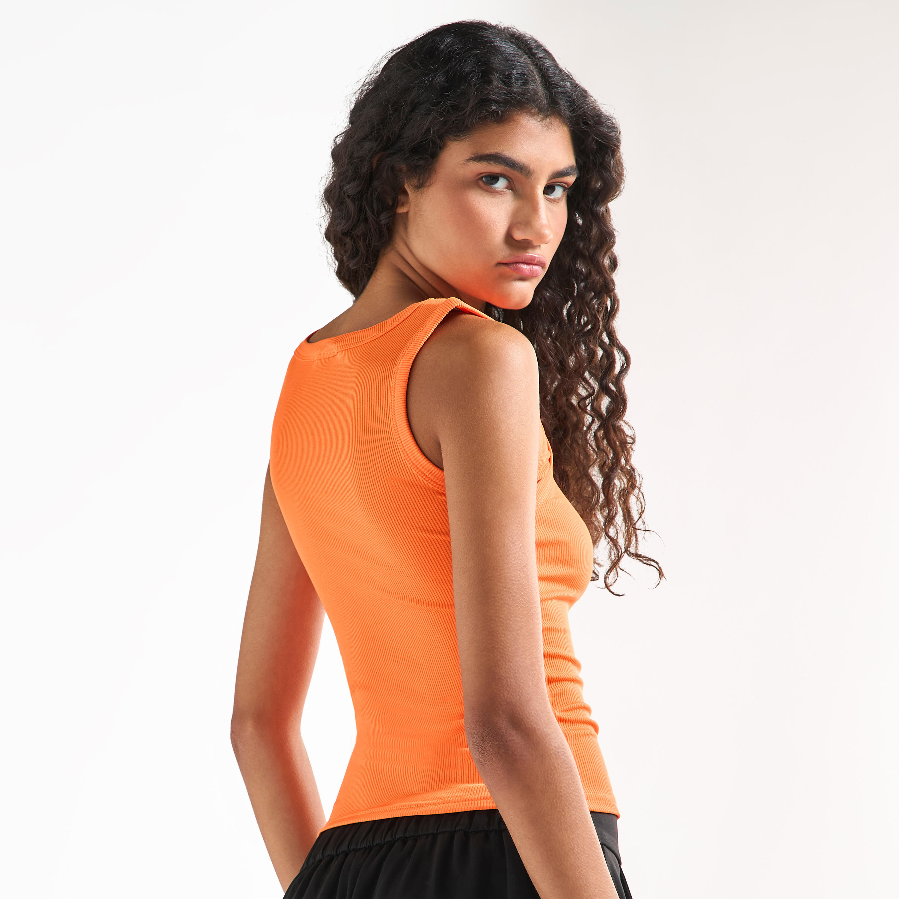 Ribbed Tank Top with Round Neck-women-clothing-tshirts-image-3