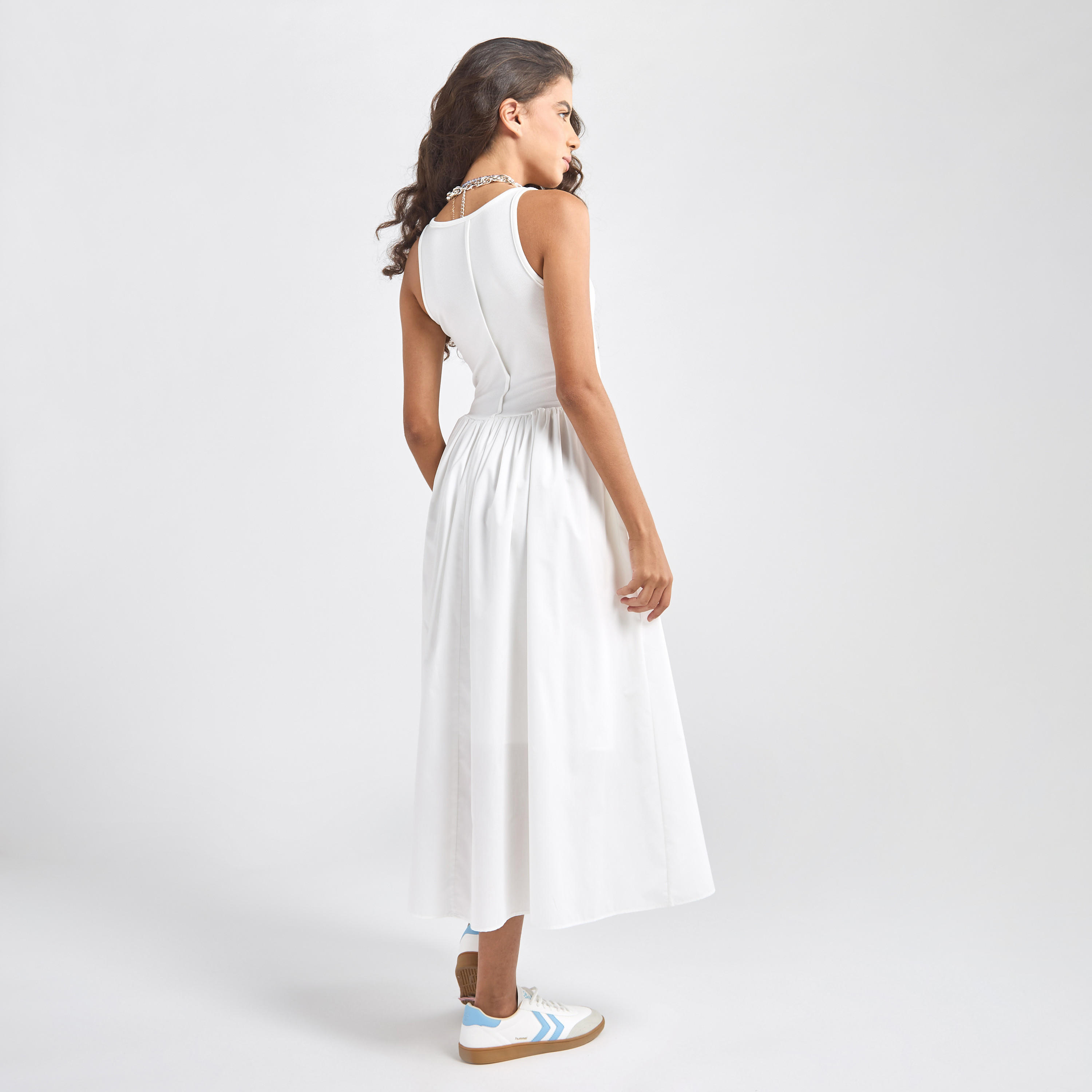 فستان إيه لاين دون أكمام بياقة عميقة-women-clothing-dresses-image-13