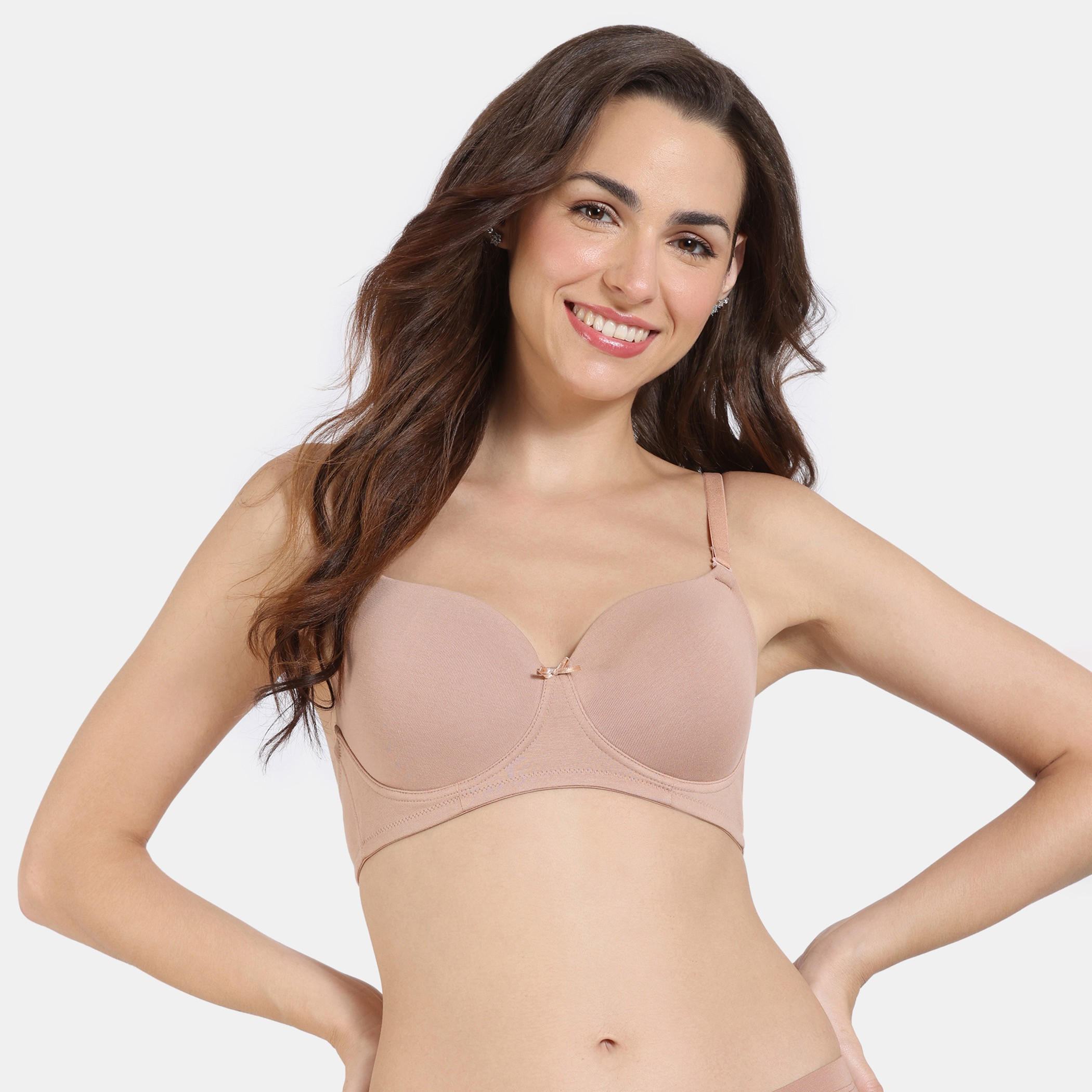 Zivame Solid Balconette Bra with Hook and Eye Closure-women-clothing-lingerie-bras-image-4