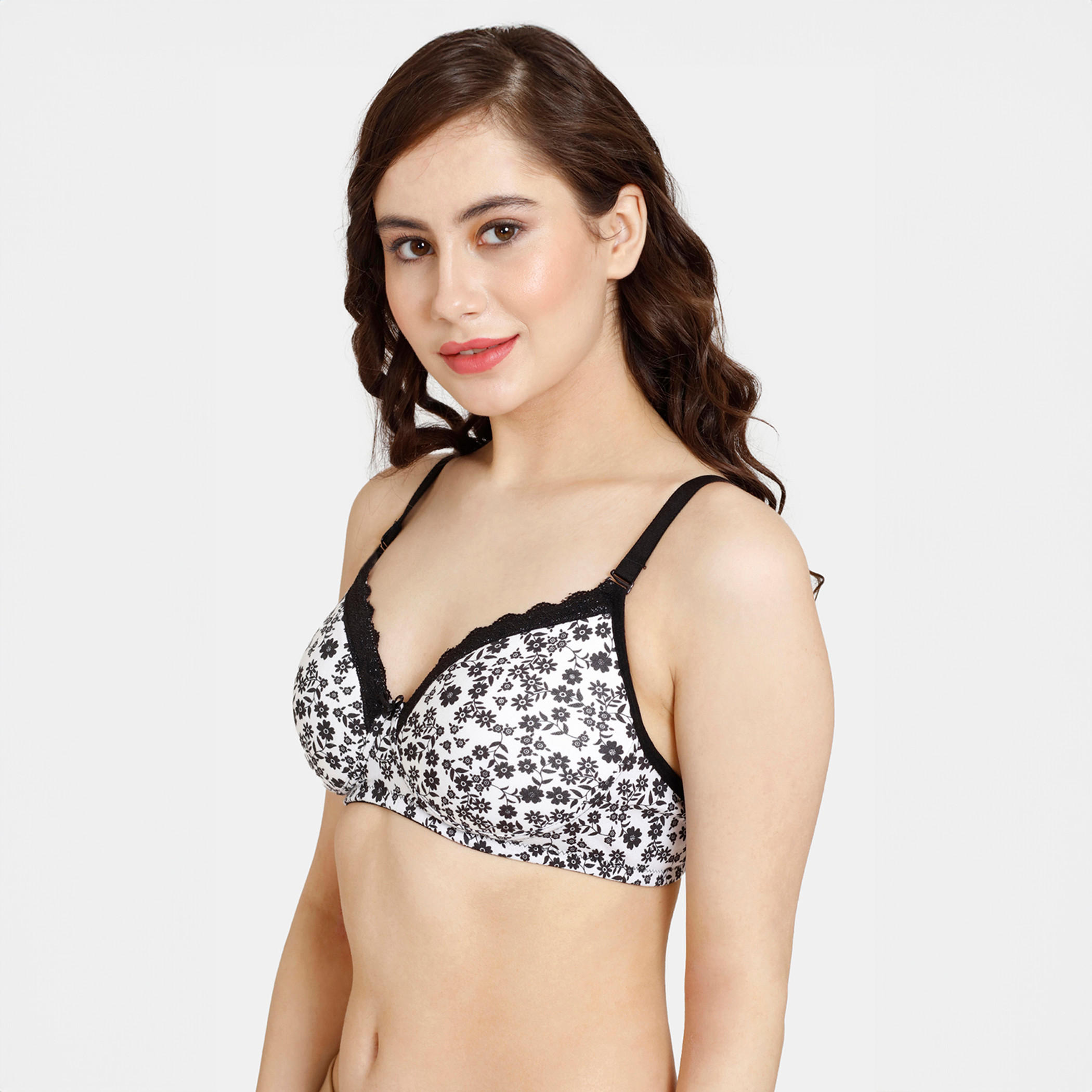 صدريّة بالكونيت بطبعات زهرية ومشبك إغلاق من زيفامي-women-clothing-lingerie-bras-image-3