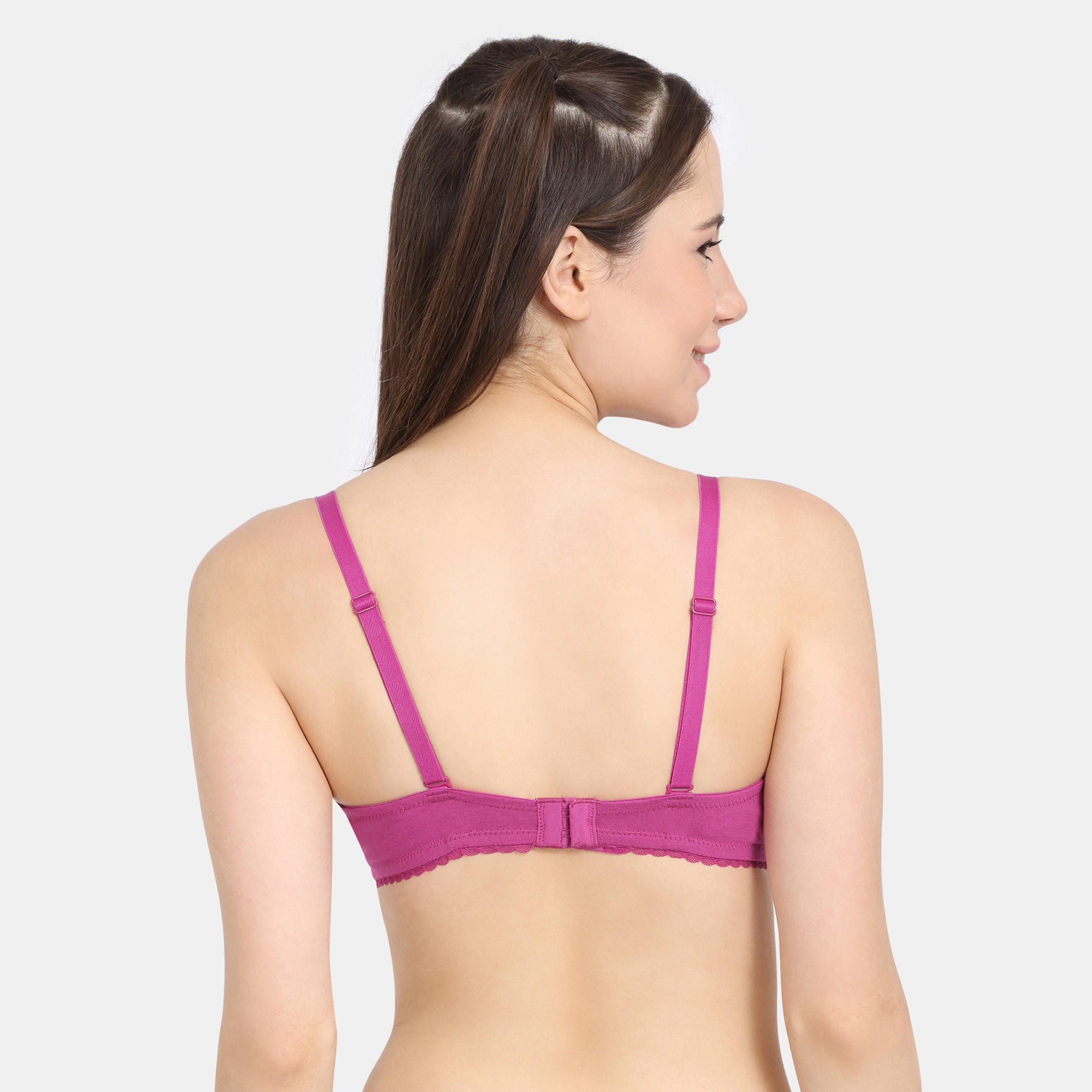 صدريّة بالكونيت سادة بمشبك إغلاق من زيفامي-women-clothing-lingerie-bras-image-3