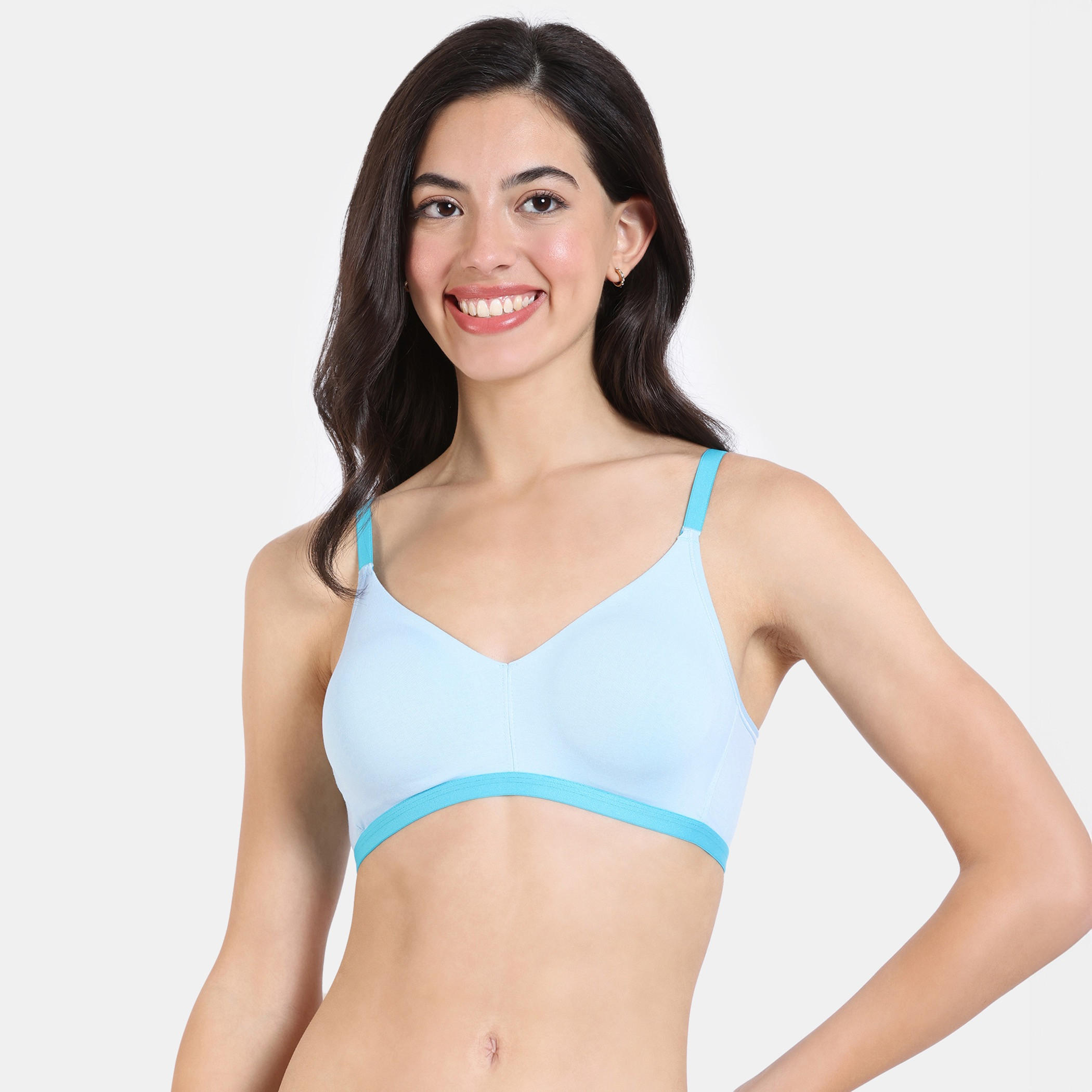 صدرية دعم سادة بمشبك إغلاق من زيفامي-women-clothing-lingerie-bras-image-4