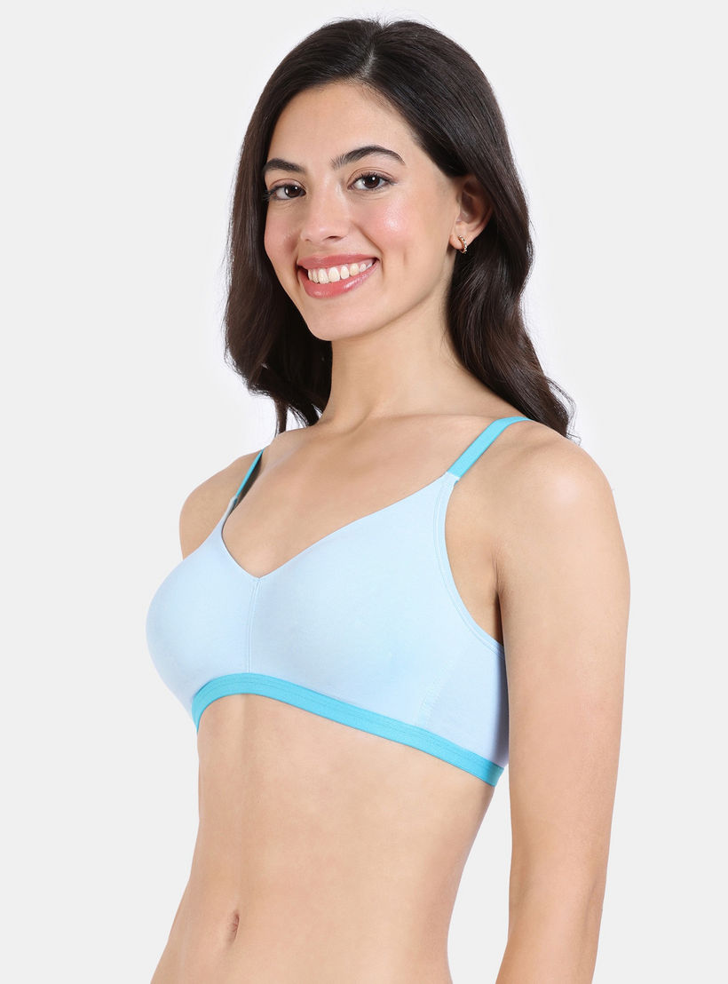 صدرية دعم سادة بمشبك إغلاق من زيفامي-women-clothing-lingerie-bras-image-2