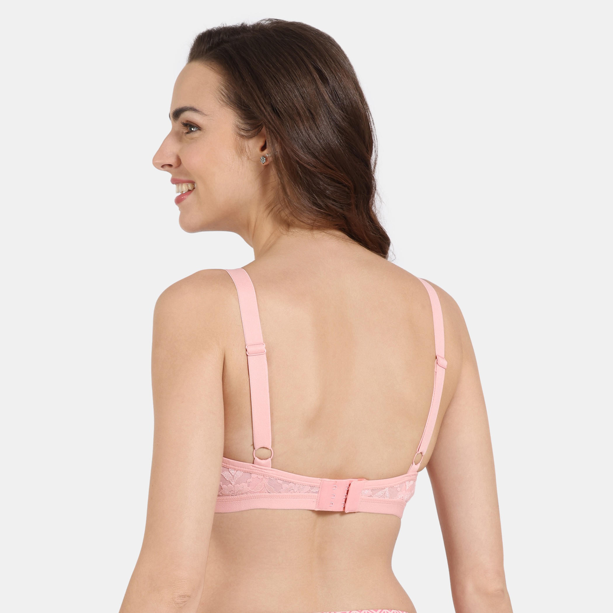 صدريّة داعمة بمشبك إغلاق وتفاصيل دانتيل من زيفامي-women-clothing-lingerie-bras-image-2