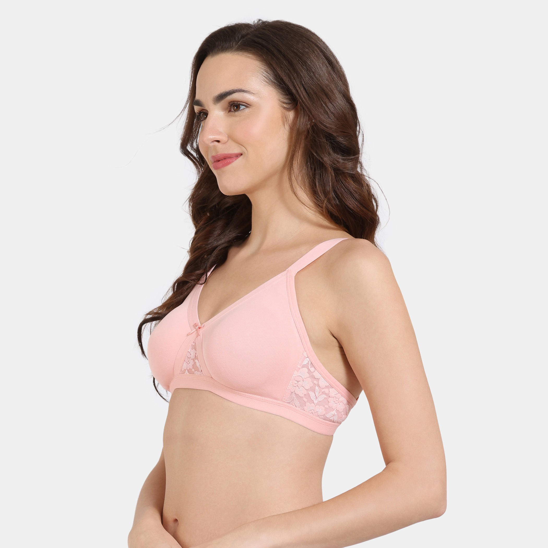 صدريّة داعمة بمشبك إغلاق وتفاصيل دانتيل من زيفامي-women-clothing-lingerie-bras-image-3