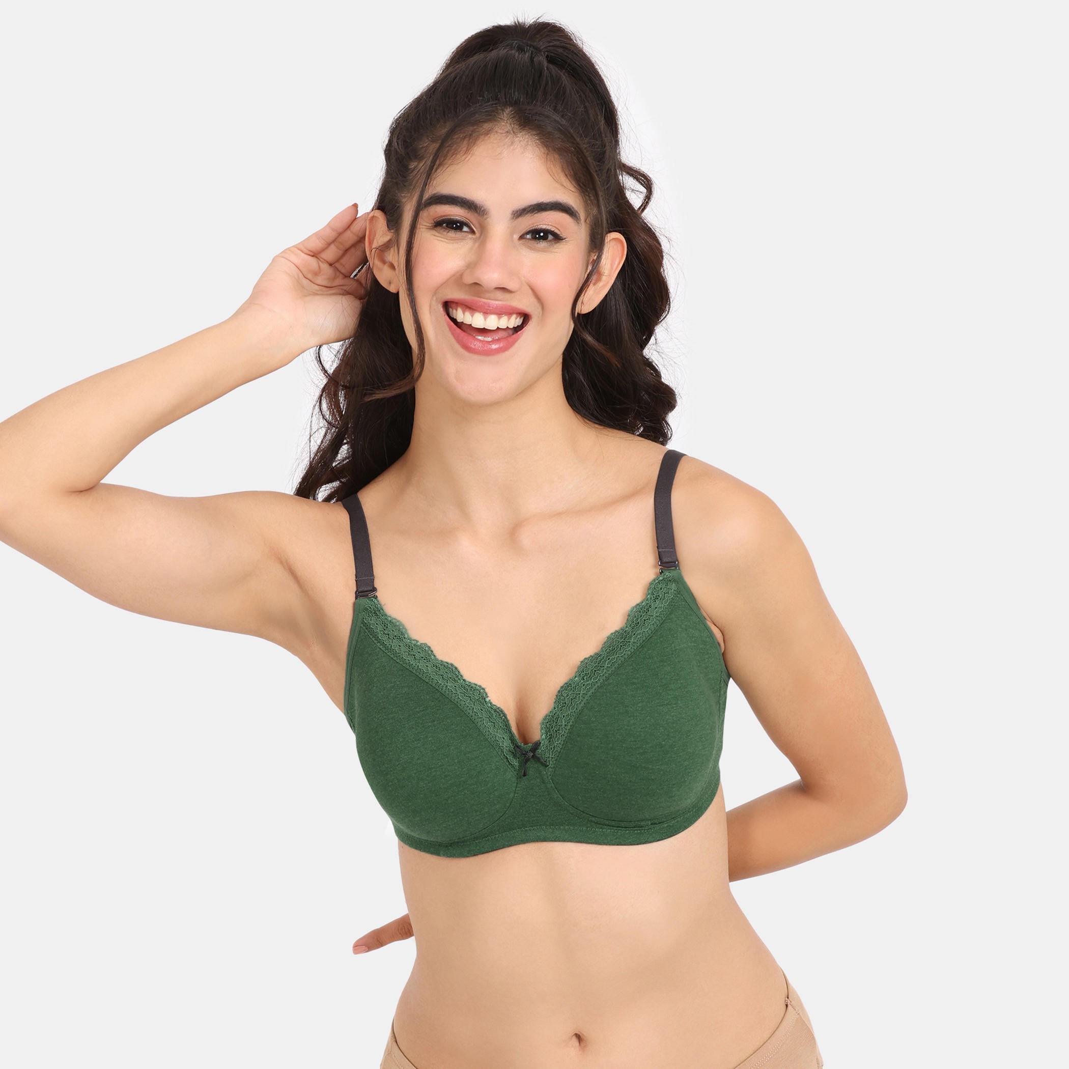 صدريّة بالكونيت سادة بمشبك إغلاق من زيفامي-women-clothing-lingerie-bras-image-4