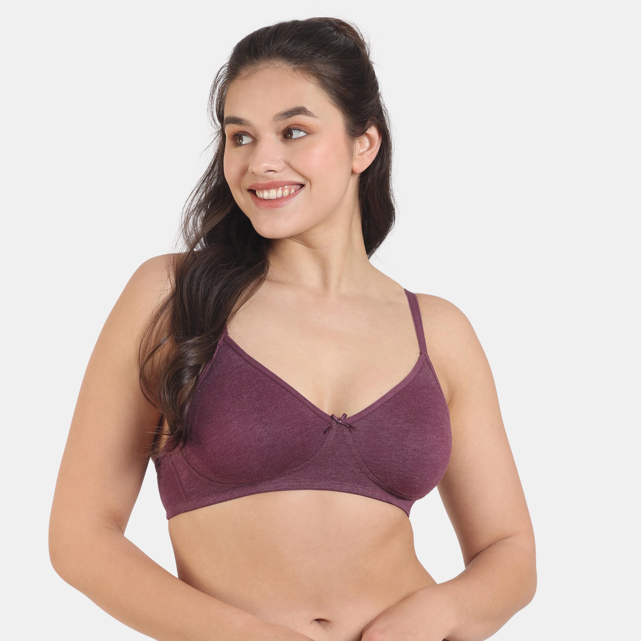 Zivame Solid Support Bra with Hook and Eye Closure-women-clothing-lingerie-bras-image-1