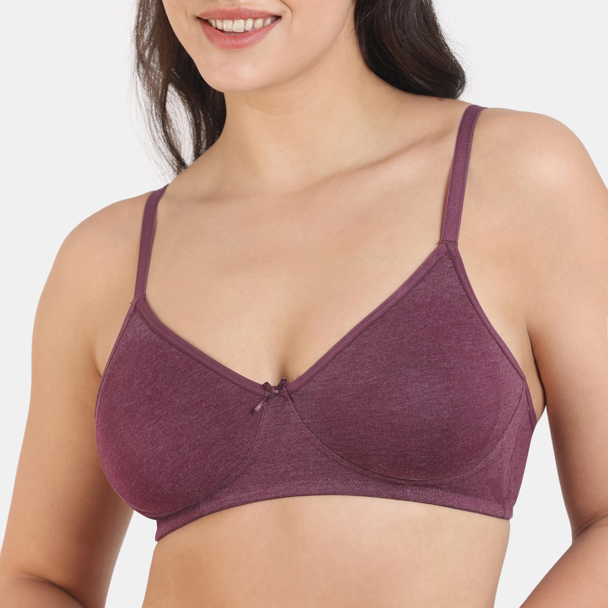 Zivame Solid Support Bra with Hook and Eye Closure-women-clothing-lingerie-bras-image-4