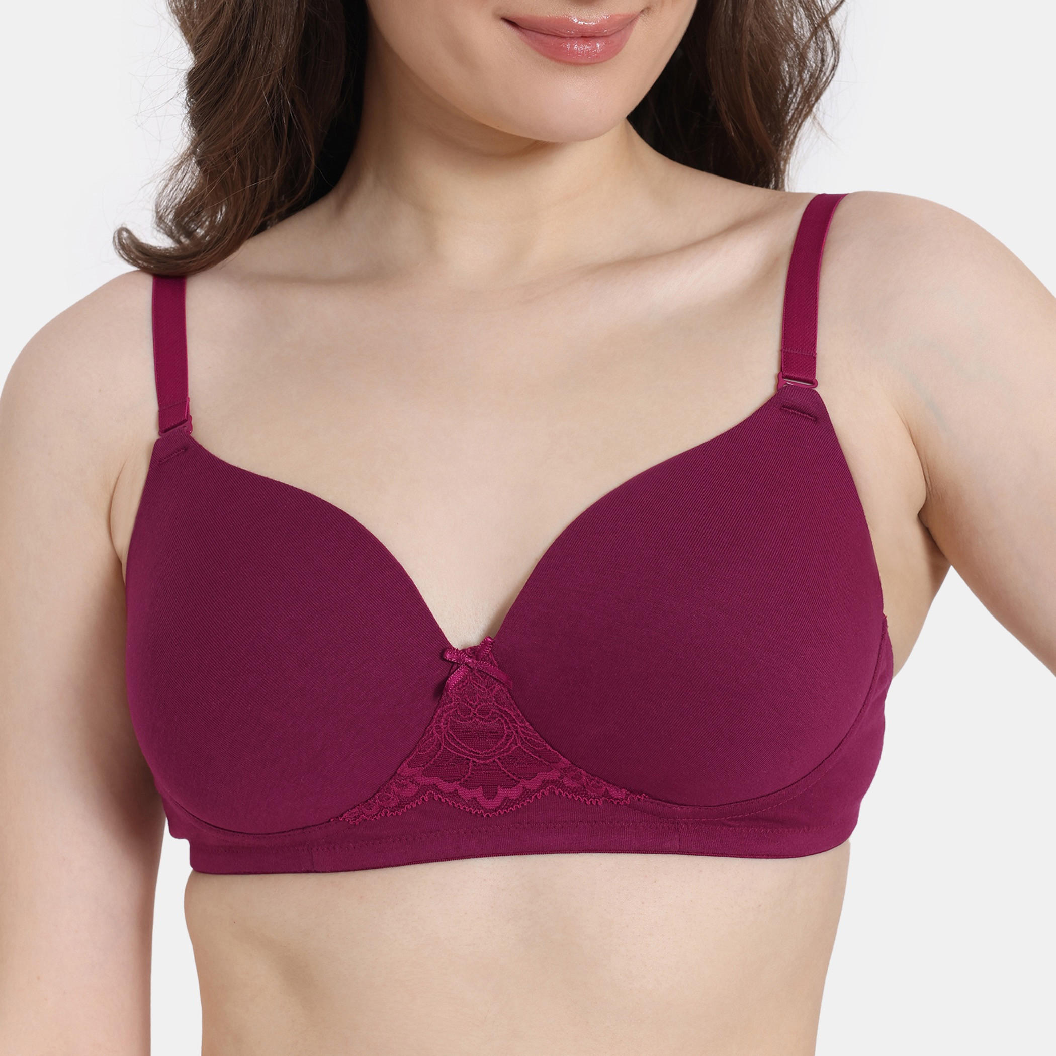 صدريّة بالكونيت سادة بمشبك إغلاق من زيفامي-women-clothing-lingerie-bras-image-4