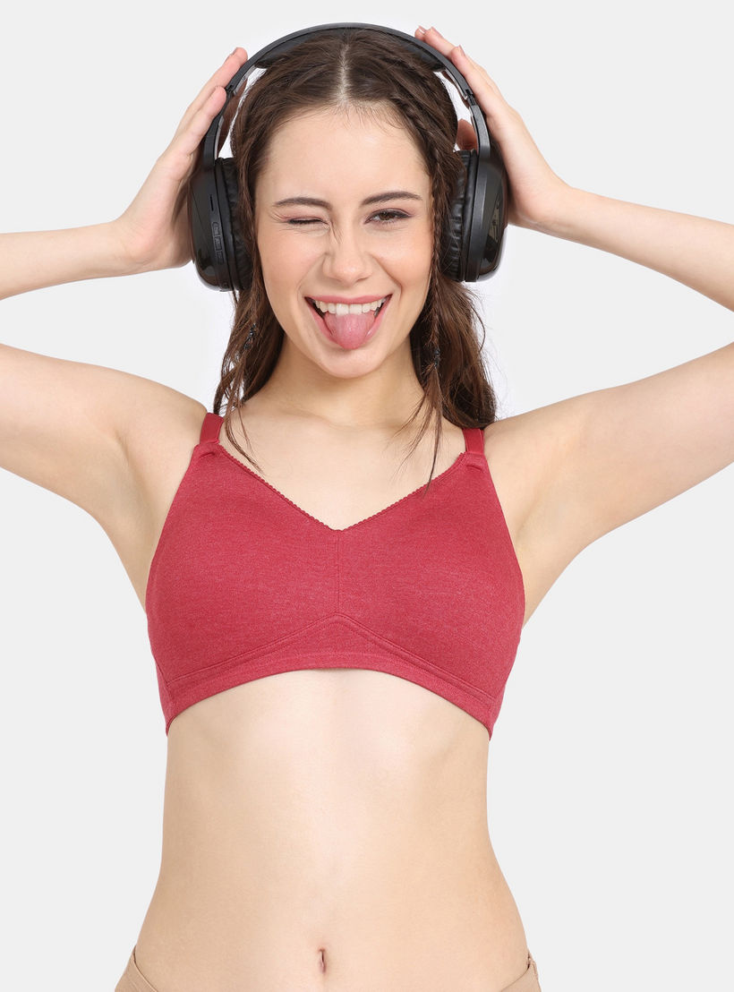 صدريّة بالكونيت سادة بمشبك إغلاق من زيفامي-women-clothing-lingerie-bras-image-4