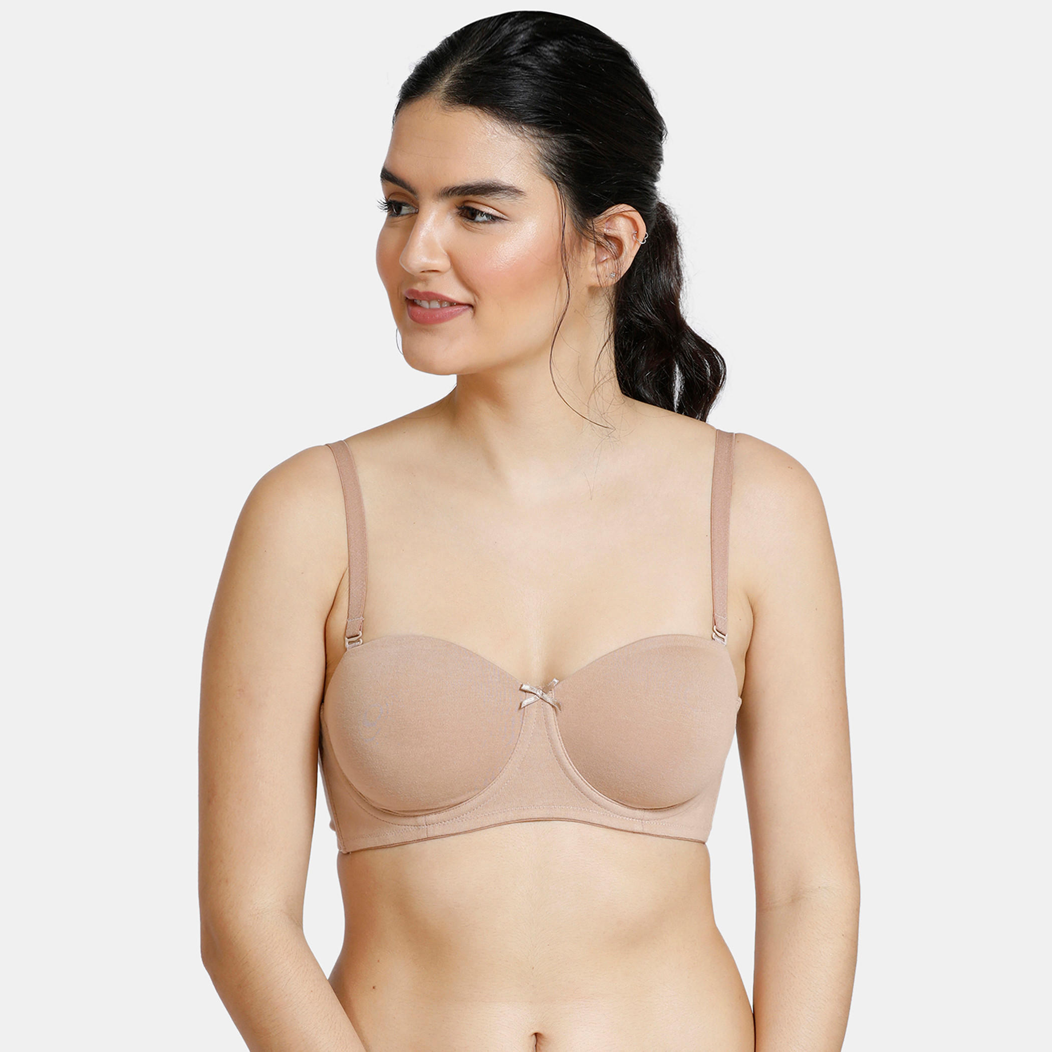 صدريّة بالكونيت مبطنة بمشبك إغلاق من زيفامي-women-clothing-lingerie-bras-image-1