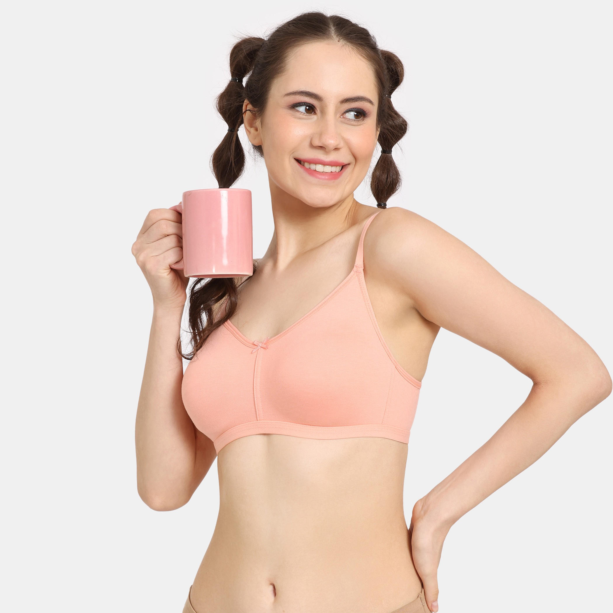 Zivame Solid Support Bra with Hook and Eye Closure-women-clothing-lingerie-bras-image-1