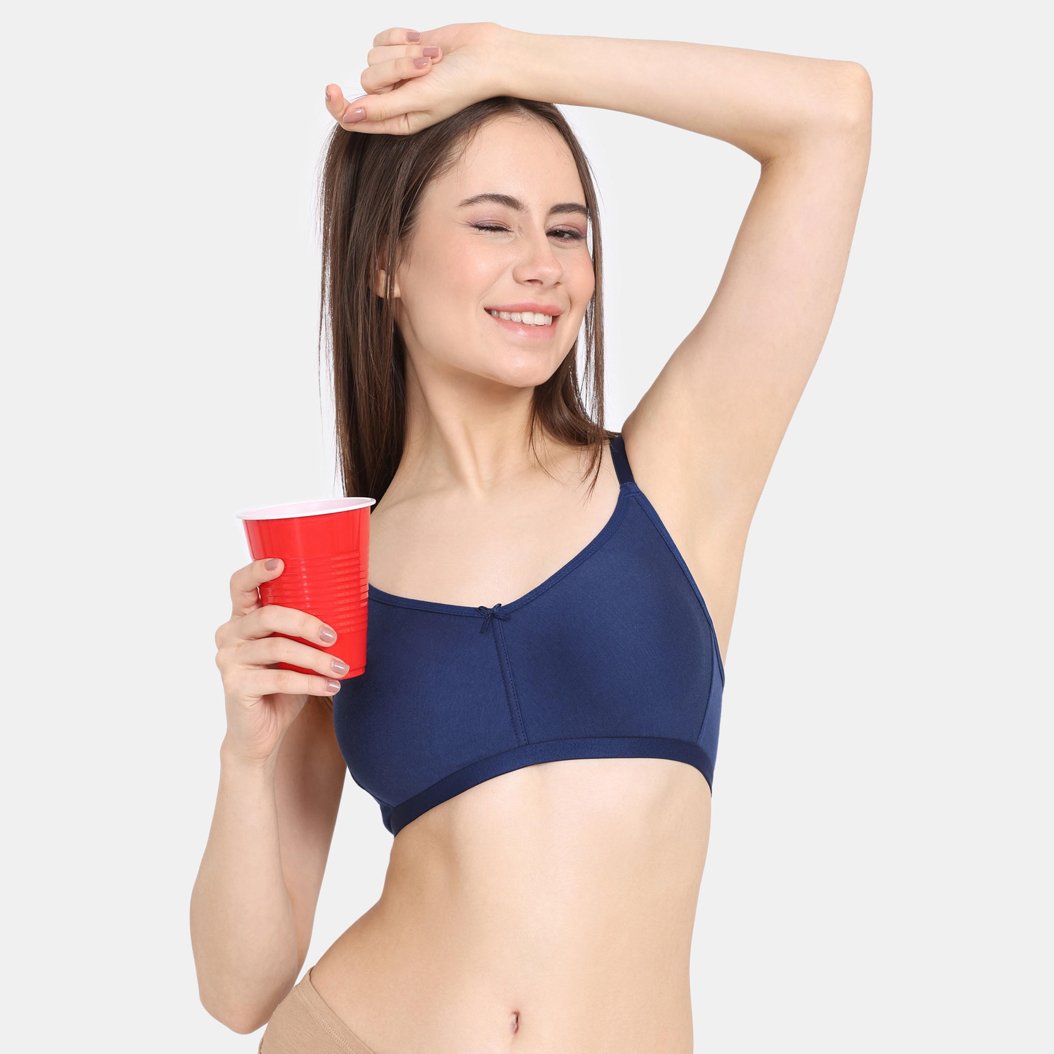 Zivame Solid Support Bra with Hook and Eye Closure-women-clothing-lingerie-bras-image-1