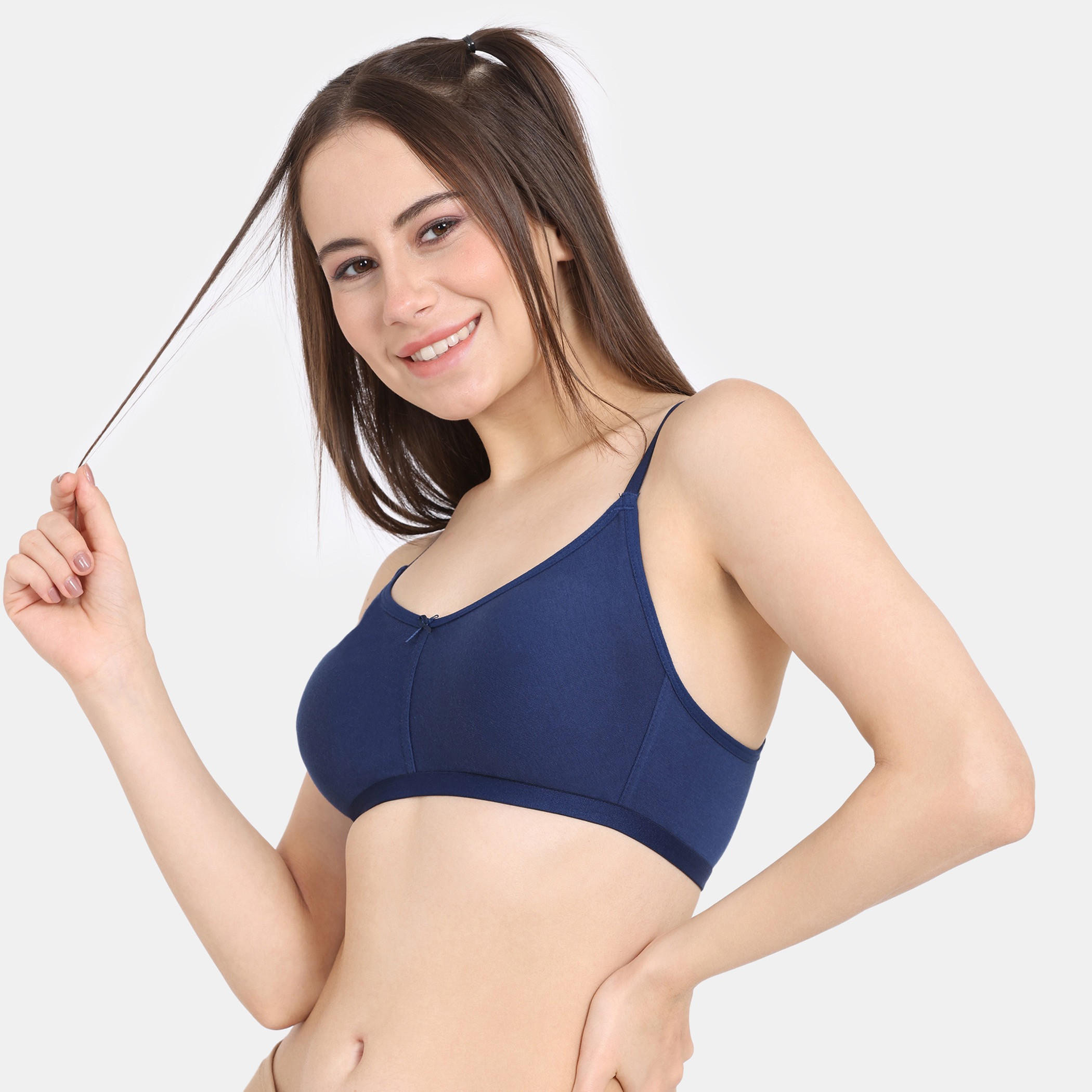Zivame Solid Support Bra with Hook and Eye Closure-women-clothing-lingerie-bras-image-3