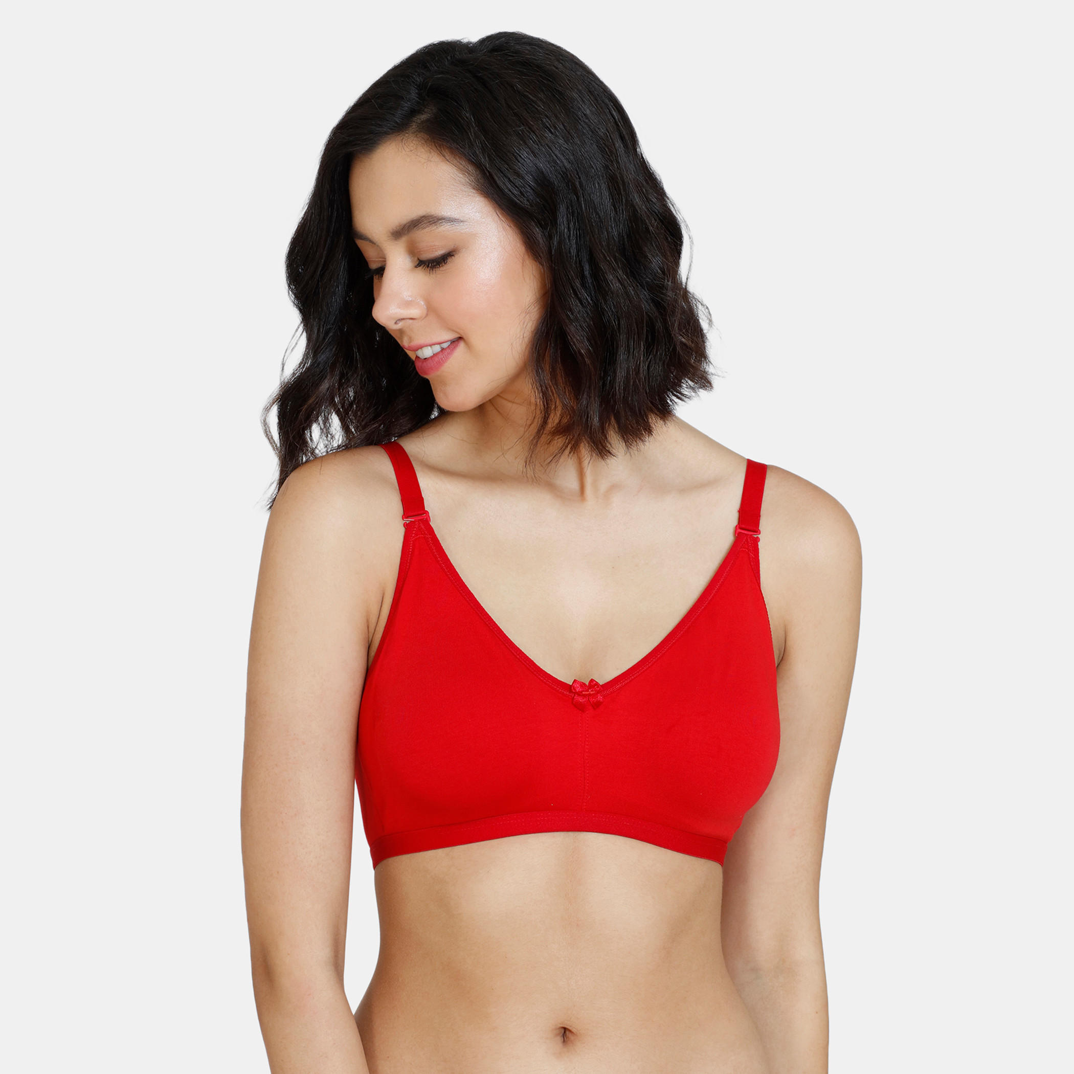 Zivame Solid Support Bra with Hook and Eye Closure-women-clothing-lingerie-bras-image-1