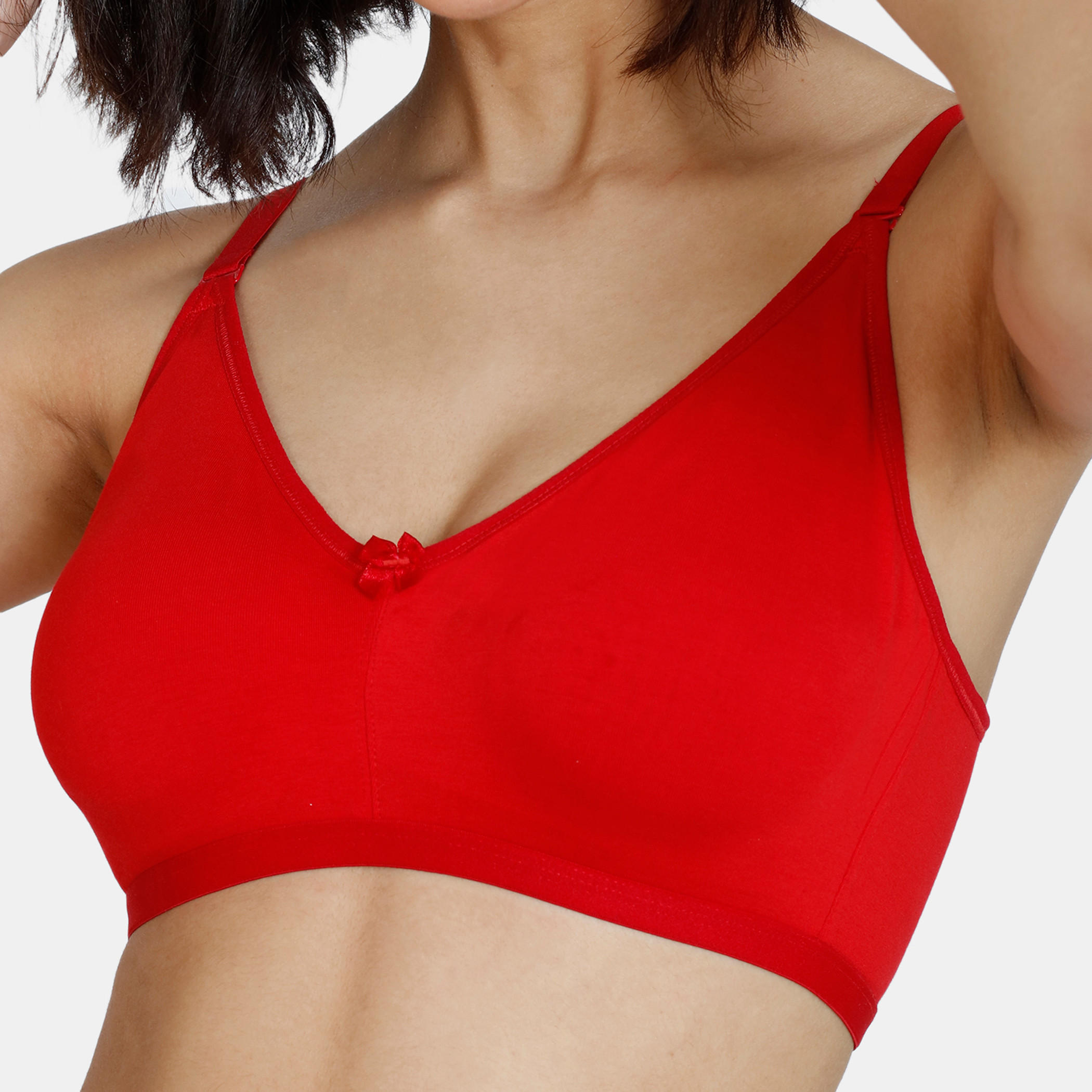 Zivame Solid Support Bra with Hook and Eye Closure-women-clothing-lingerie-bras-image-4