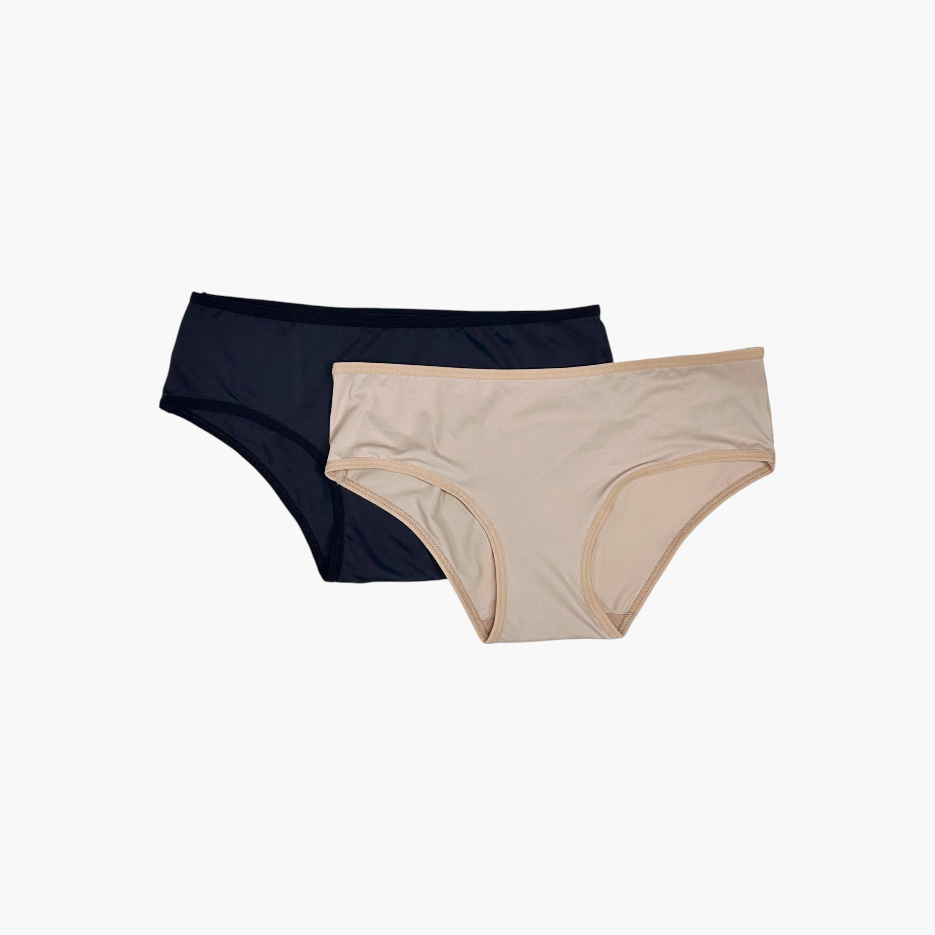 طقم سراويل بكيني بخصر مطاطي قطعتين سادة من آدارايا-women-clothing-lingerie-panties-image-3