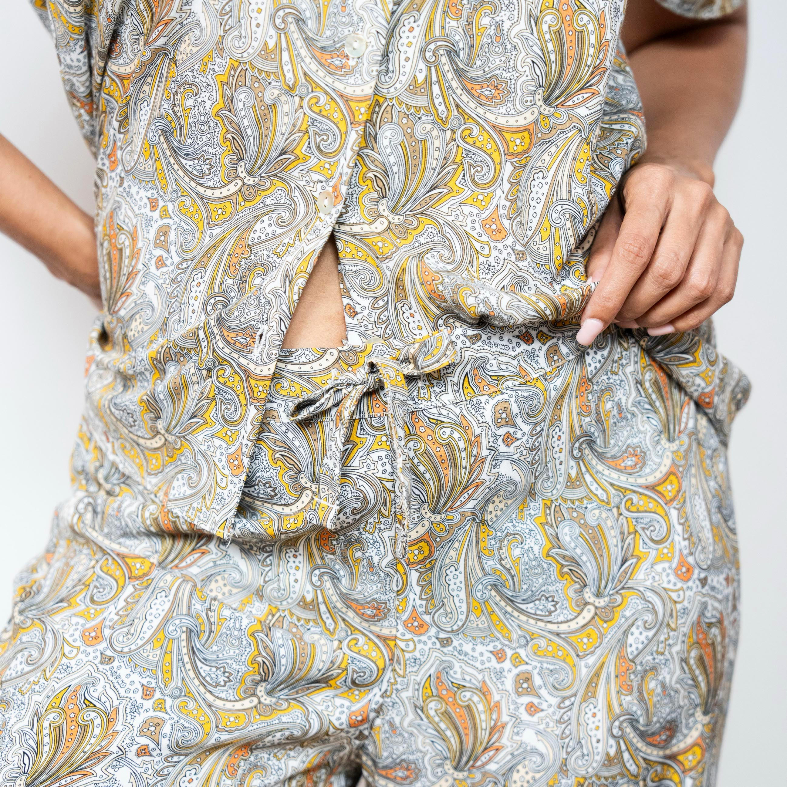 Aadaraya Printed Short Sleeve Shirt and Elasticated Pyjama Set-women-clothing-nightwear-pyjamas-longsets-image-4