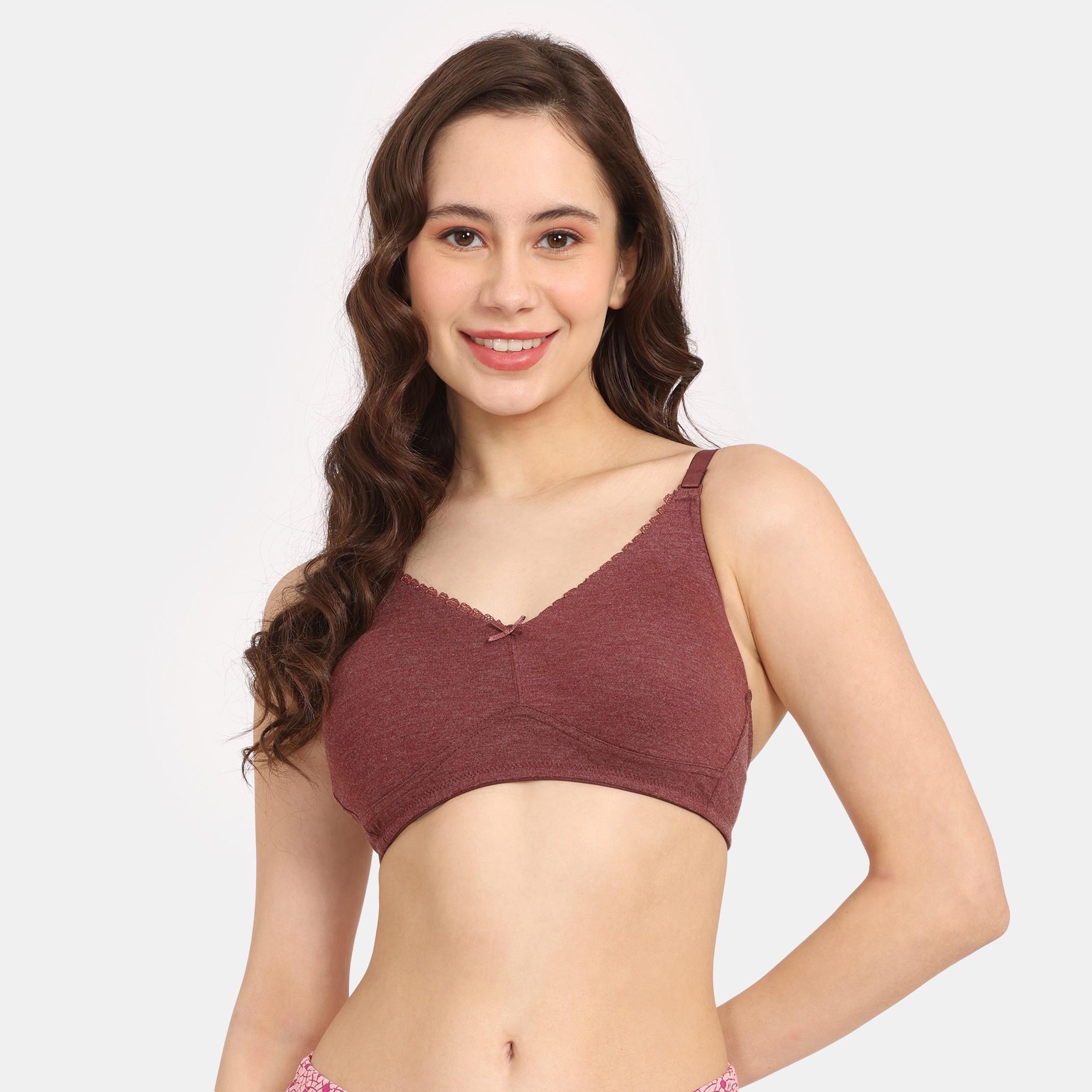 صدرية داعمة سادة بمشبك إغلاق من زيفامي-women-clothing-lingerie-bras-image-4