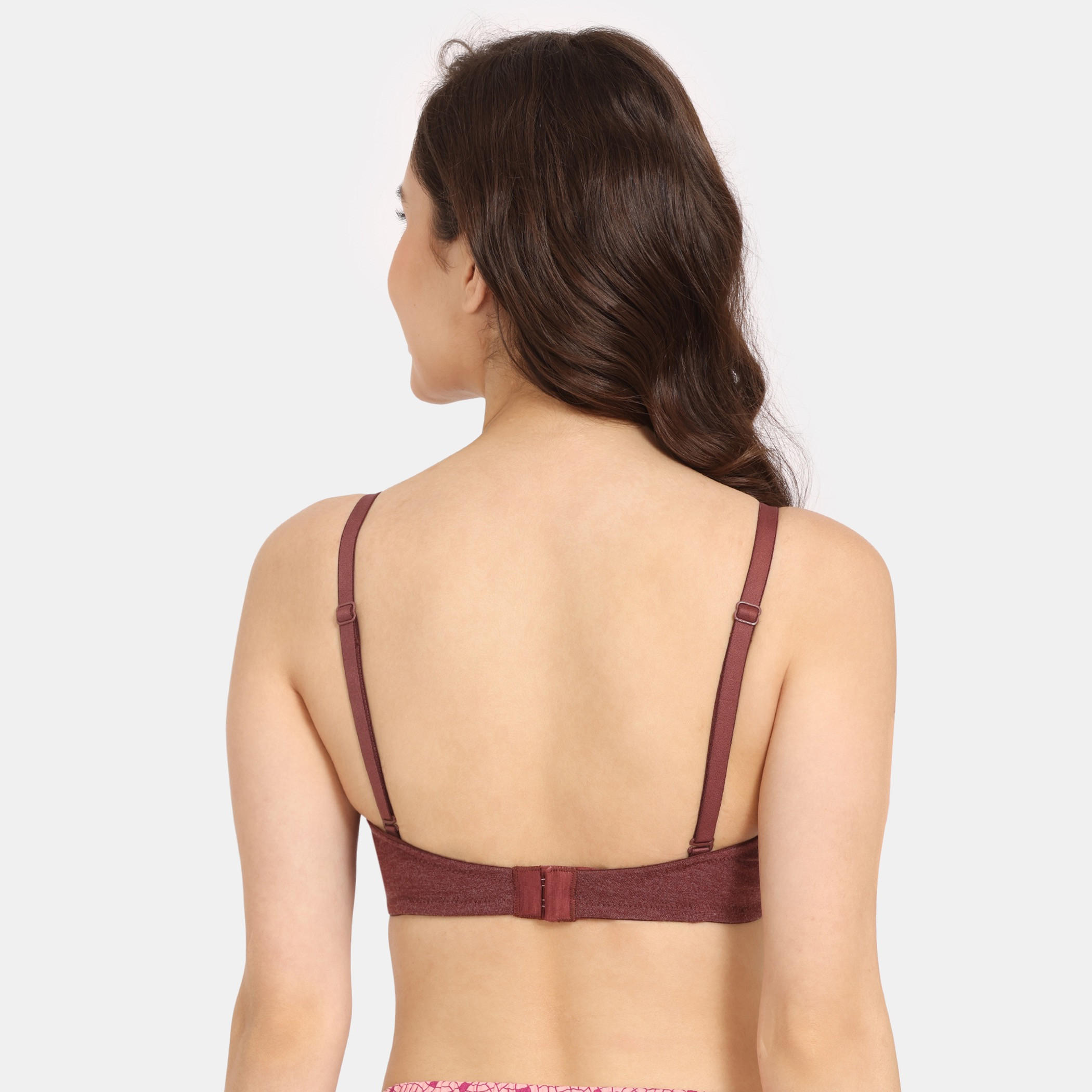 صدرية داعمة سادة بمشبك إغلاق من زيفامي-women-clothing-lingerie-bras-image-3