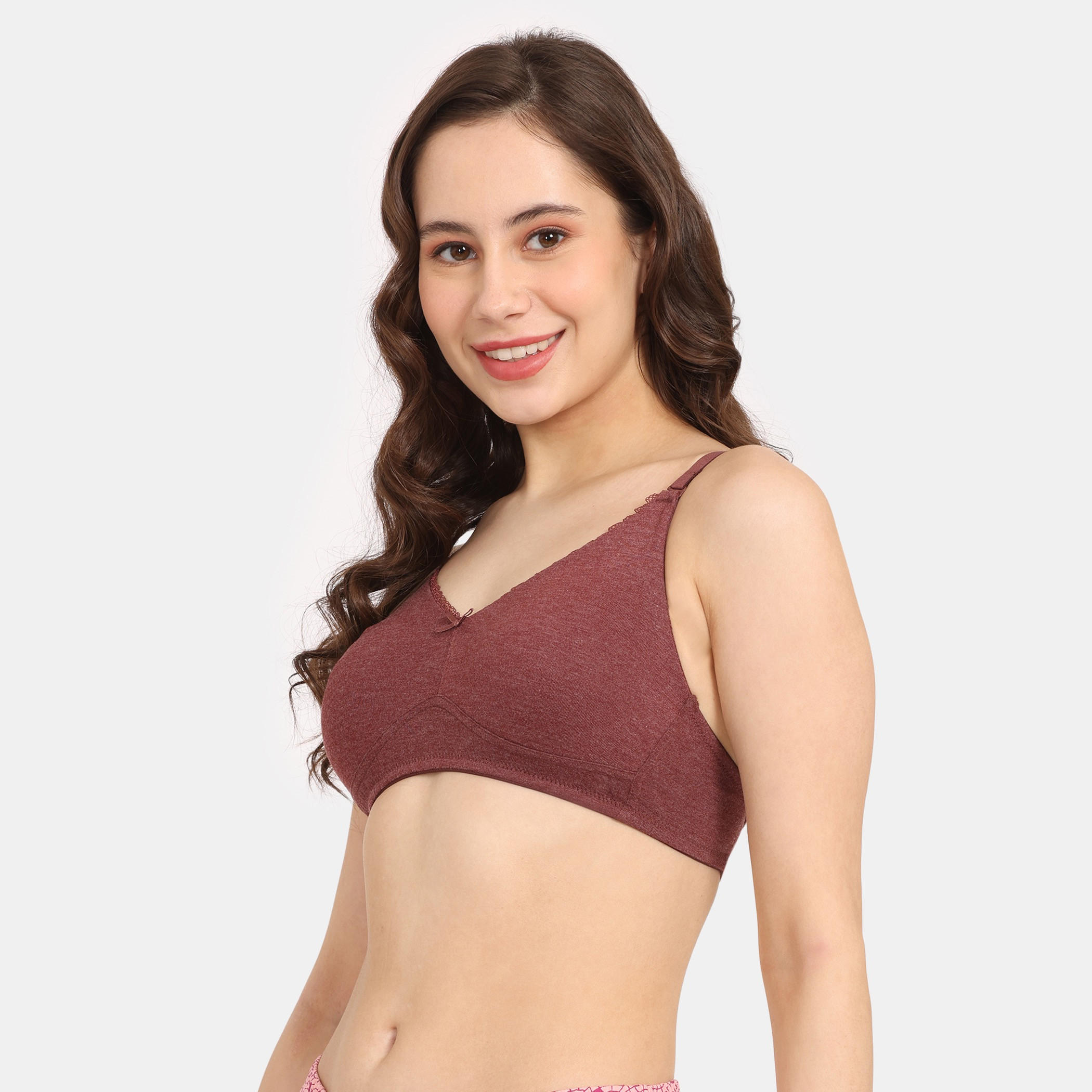صدرية داعمة سادة بمشبك إغلاق من زيفامي-women-clothing-lingerie-bras-image-2