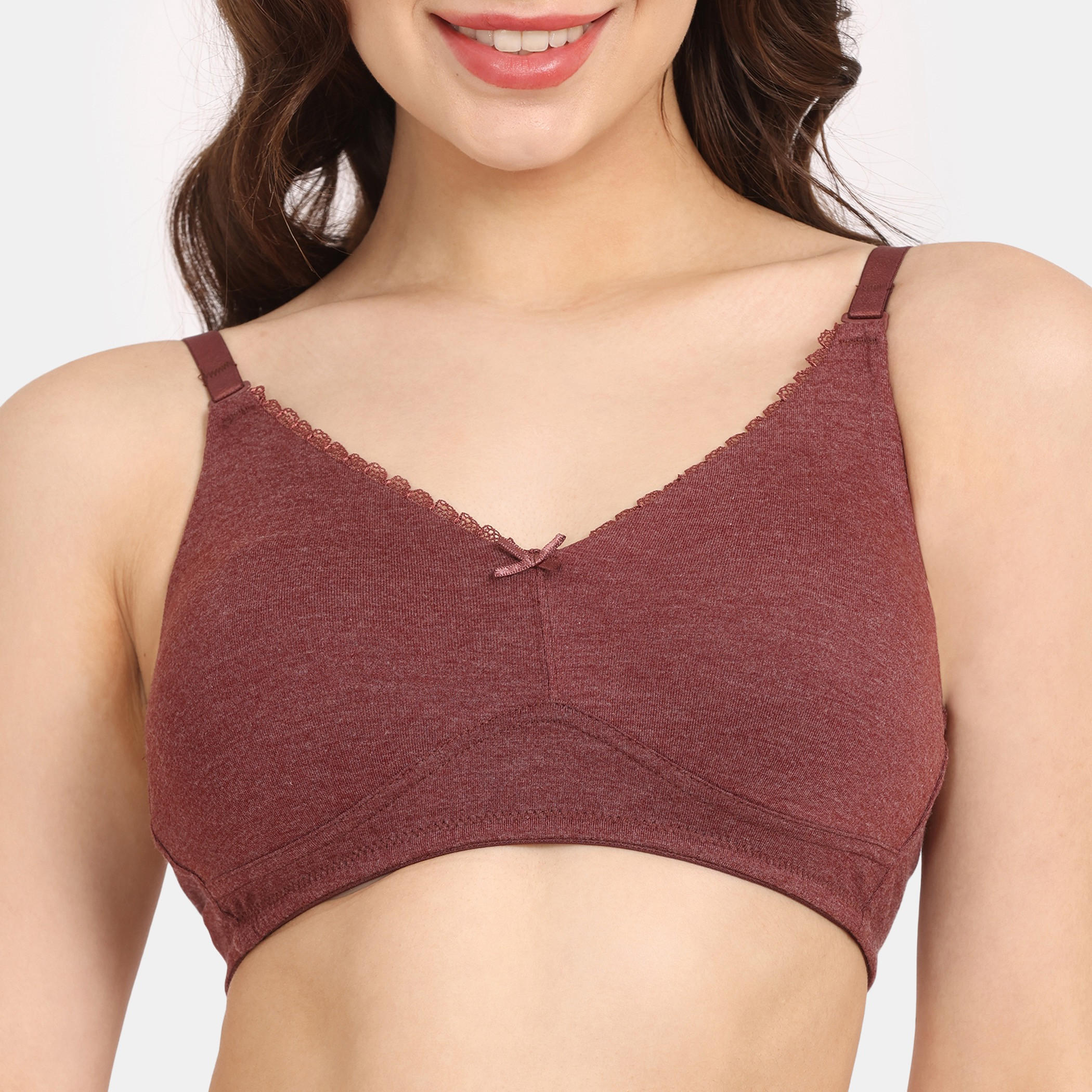 صدرية داعمة سادة بمشبك إغلاق من زيفامي-women-clothing-lingerie-bras-image-1