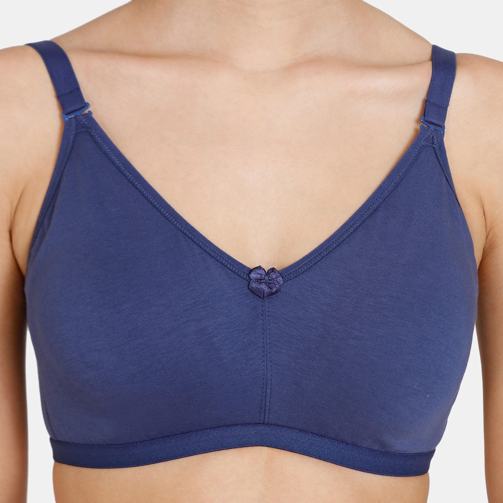 صدرية داعمة سادة بمشبك إغلاق من زيفامي-women-clothing-lingerie-bras-image-1