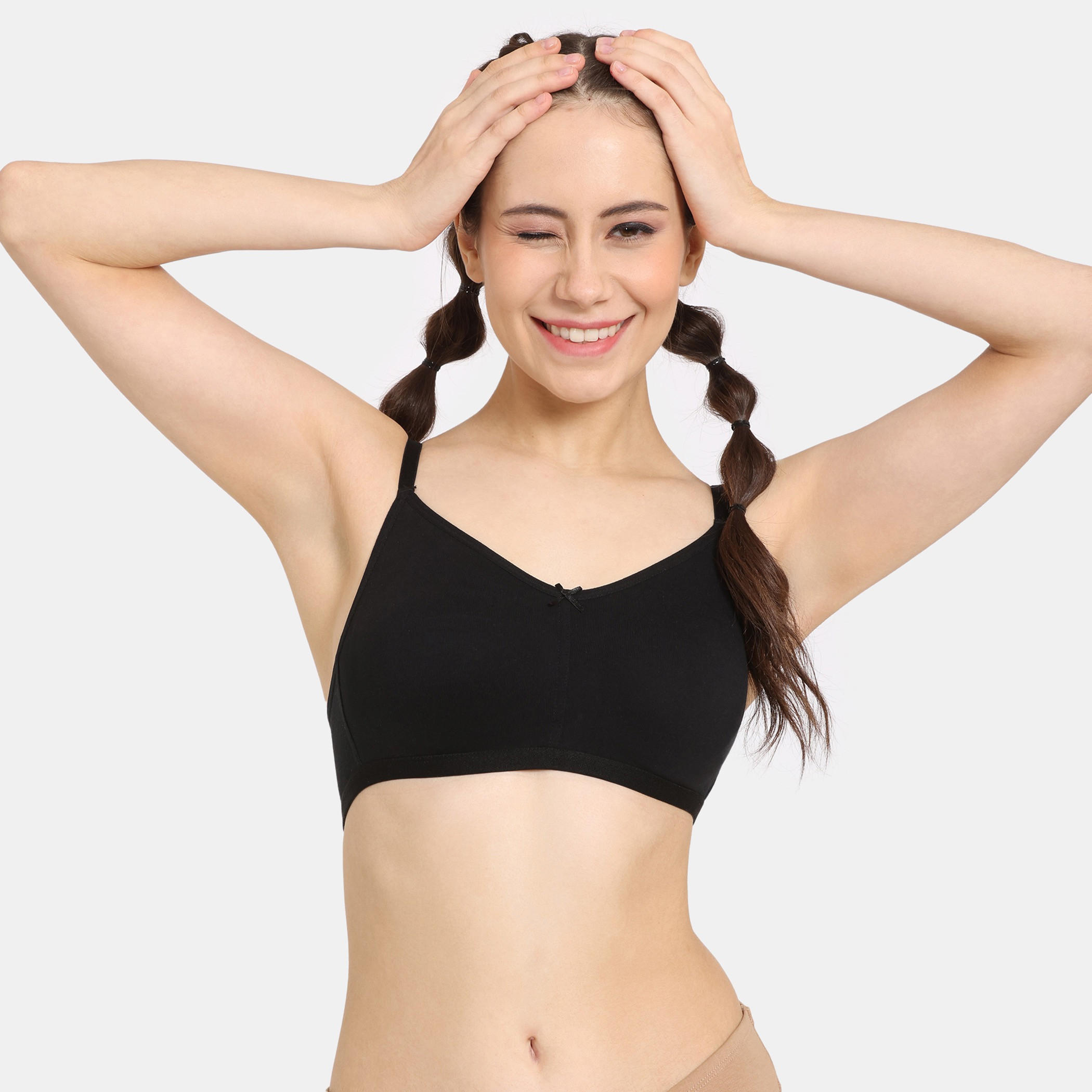 Zivame Solid Support Bra with Hook and Eye Closure-women-clothing-lingerie-bras-image-1