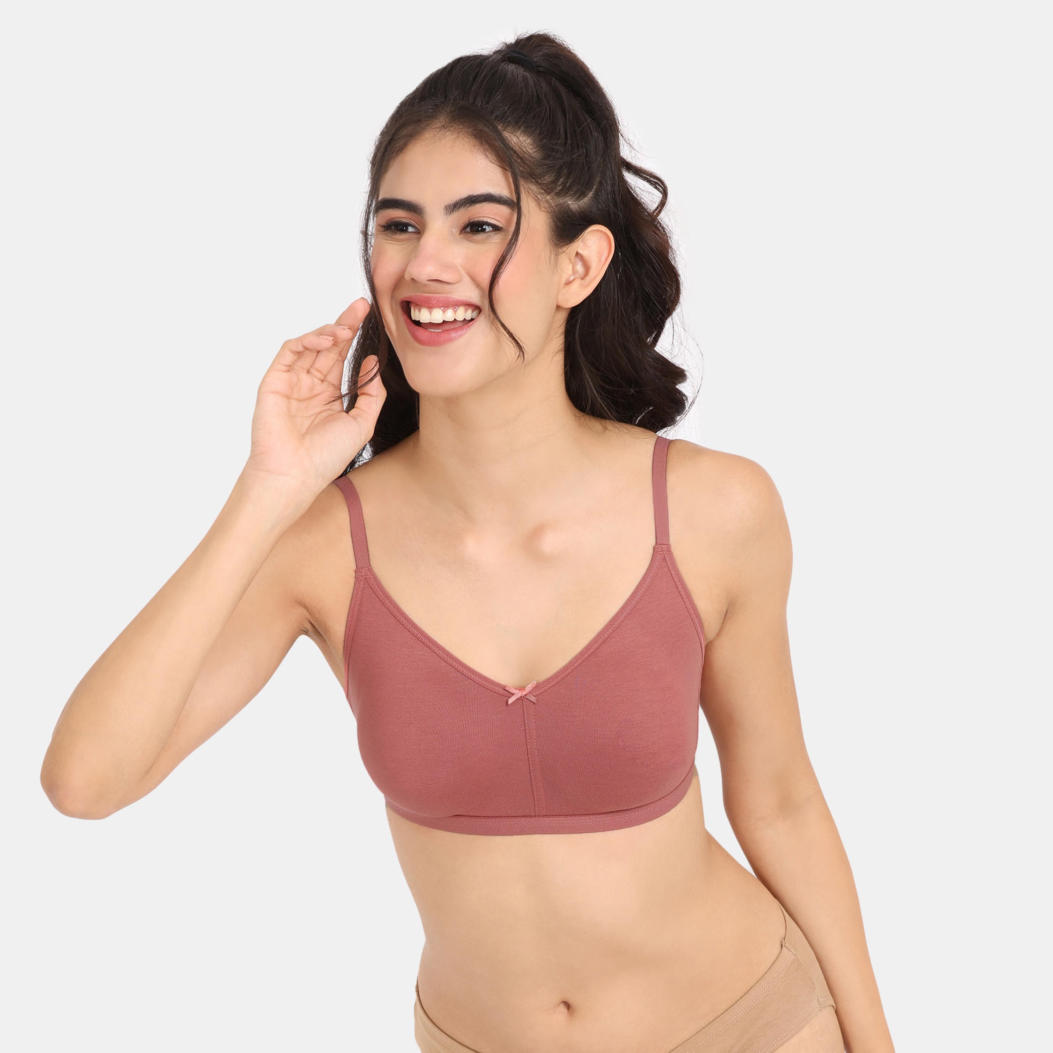 Zivame Solid Support Bra with Hook and Eye Closure-women-clothing-lingerie-bras-image-1