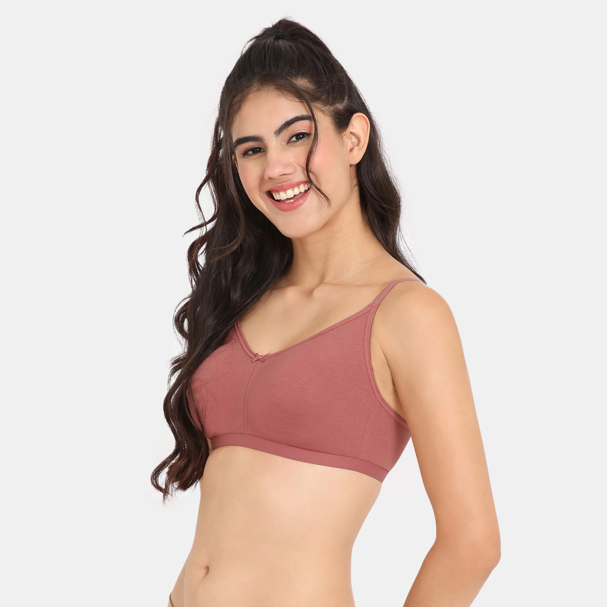 Zivame Solid Support Bra with Hook and Eye Closure-women-clothing-lingerie-bras-image-3