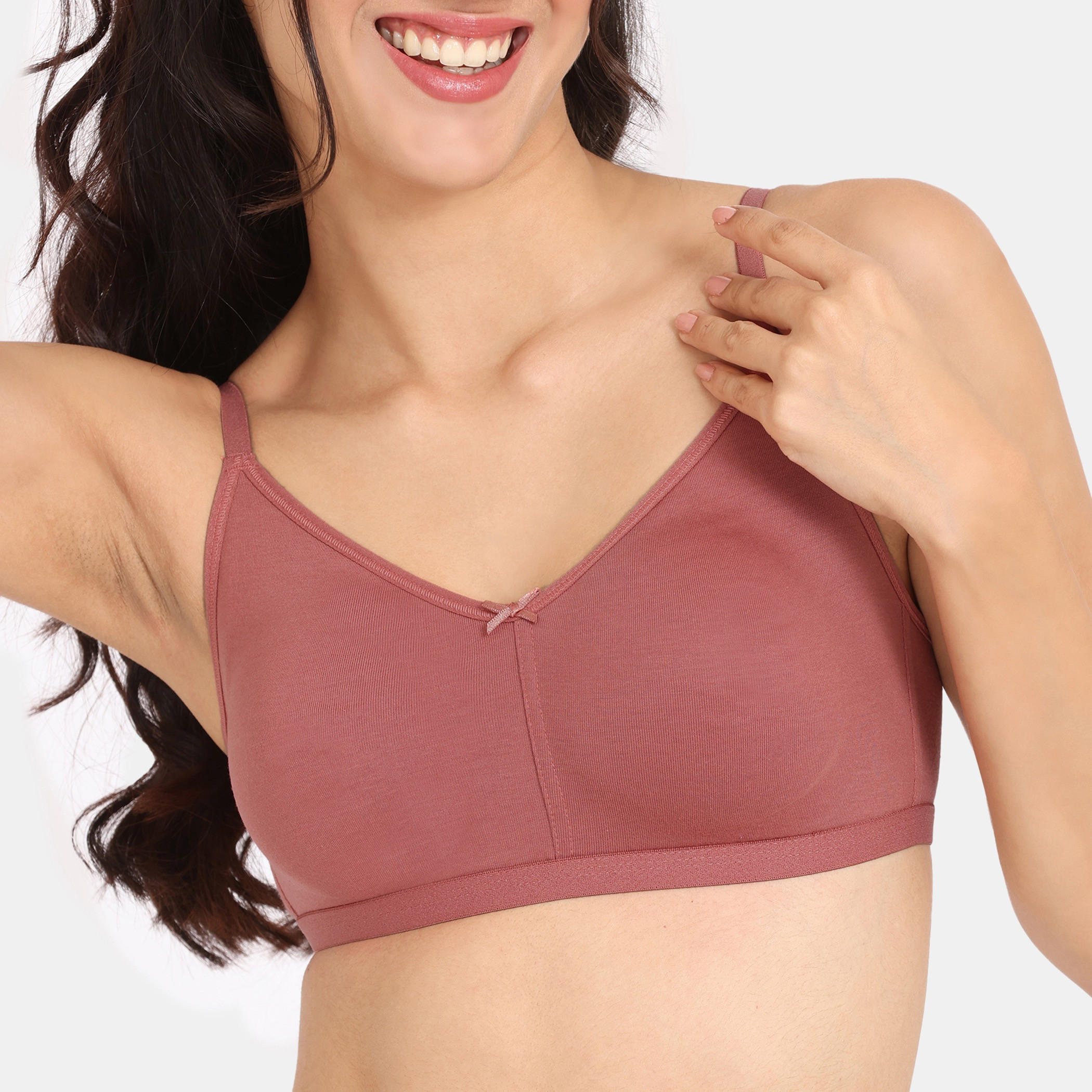 Zivame Solid Support Bra with Hook and Eye Closure-women-clothing-lingerie-bras-image-4