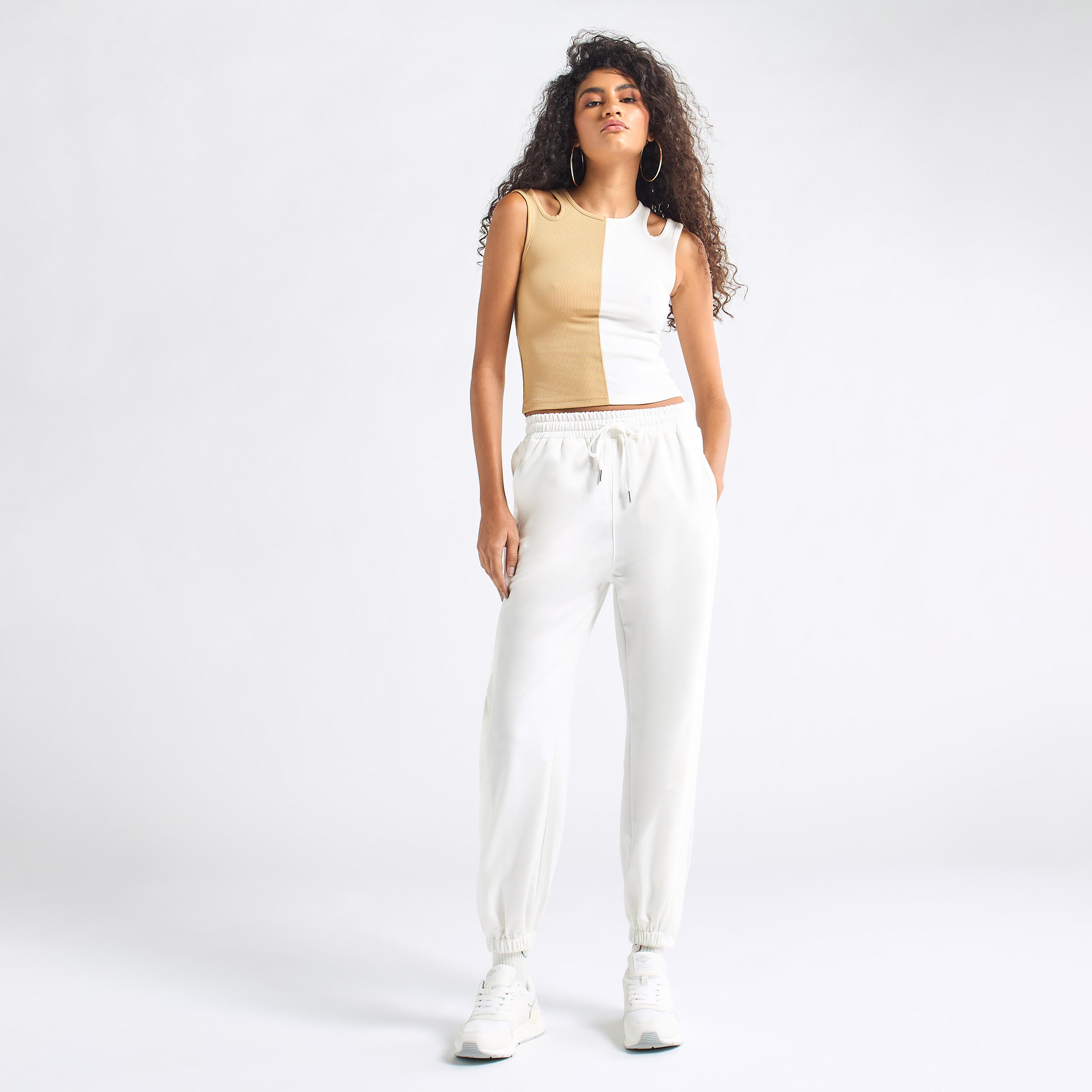 Joggers with Drawstring Closure and Pockets-women-clothing-bottoms-joggers-image-2