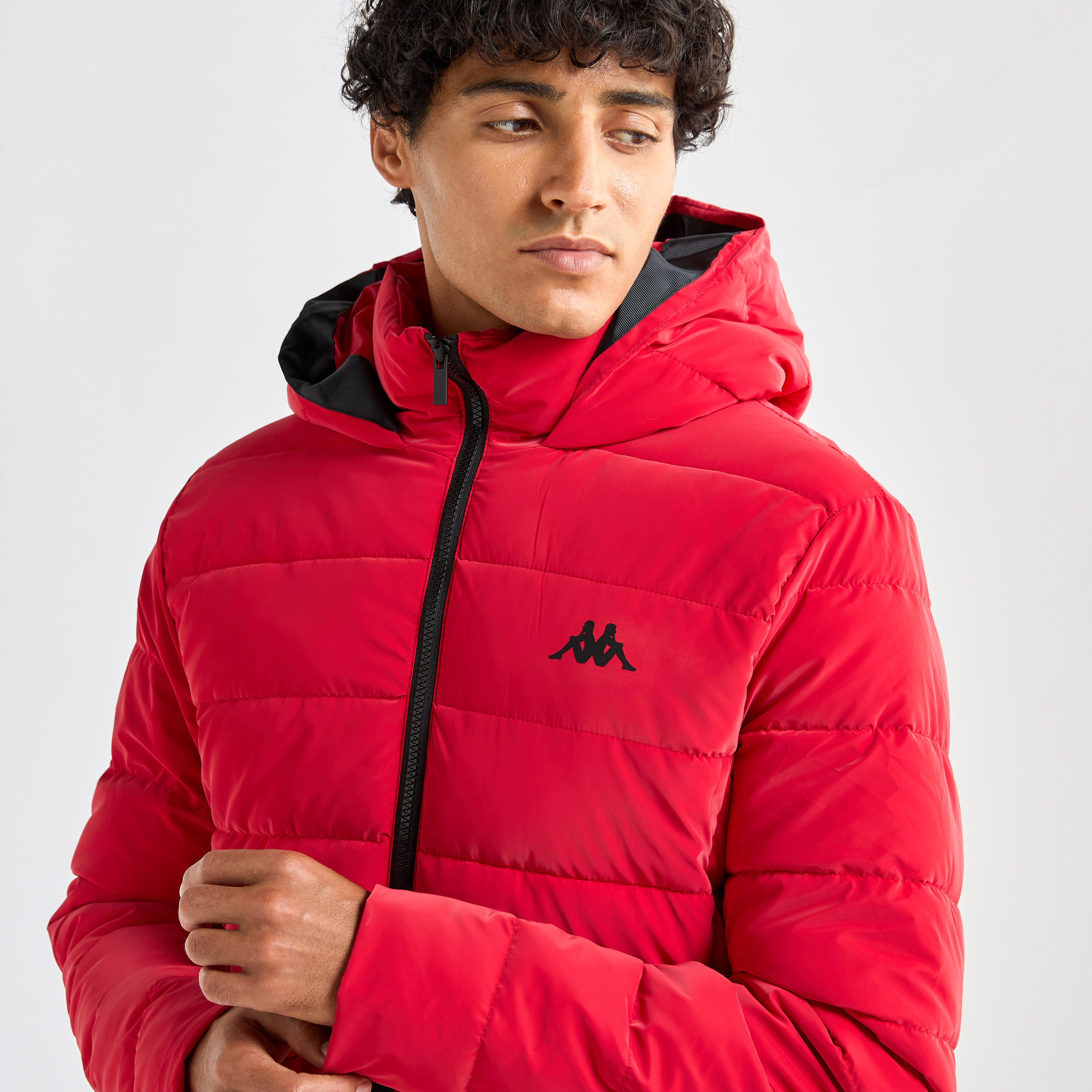 جاكيت منفوخ سادة بأكمام طويلة وقبعة-men-clothing-jacketsandblazers-jackets-image-1