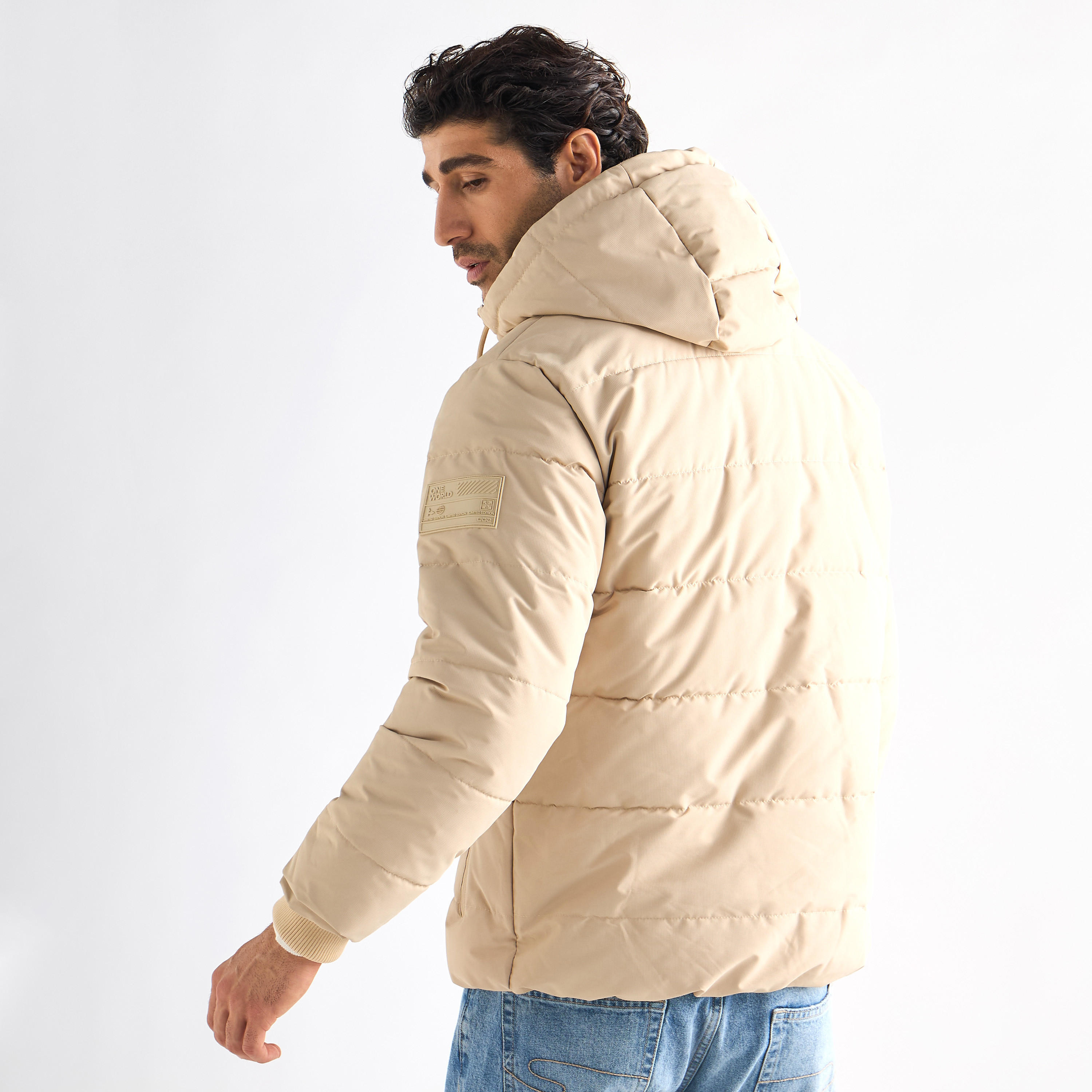 Quilted Hooded Jacket with Pockets and Zip Closure-men-clothing-jacketsandblazers-jackets-image-3