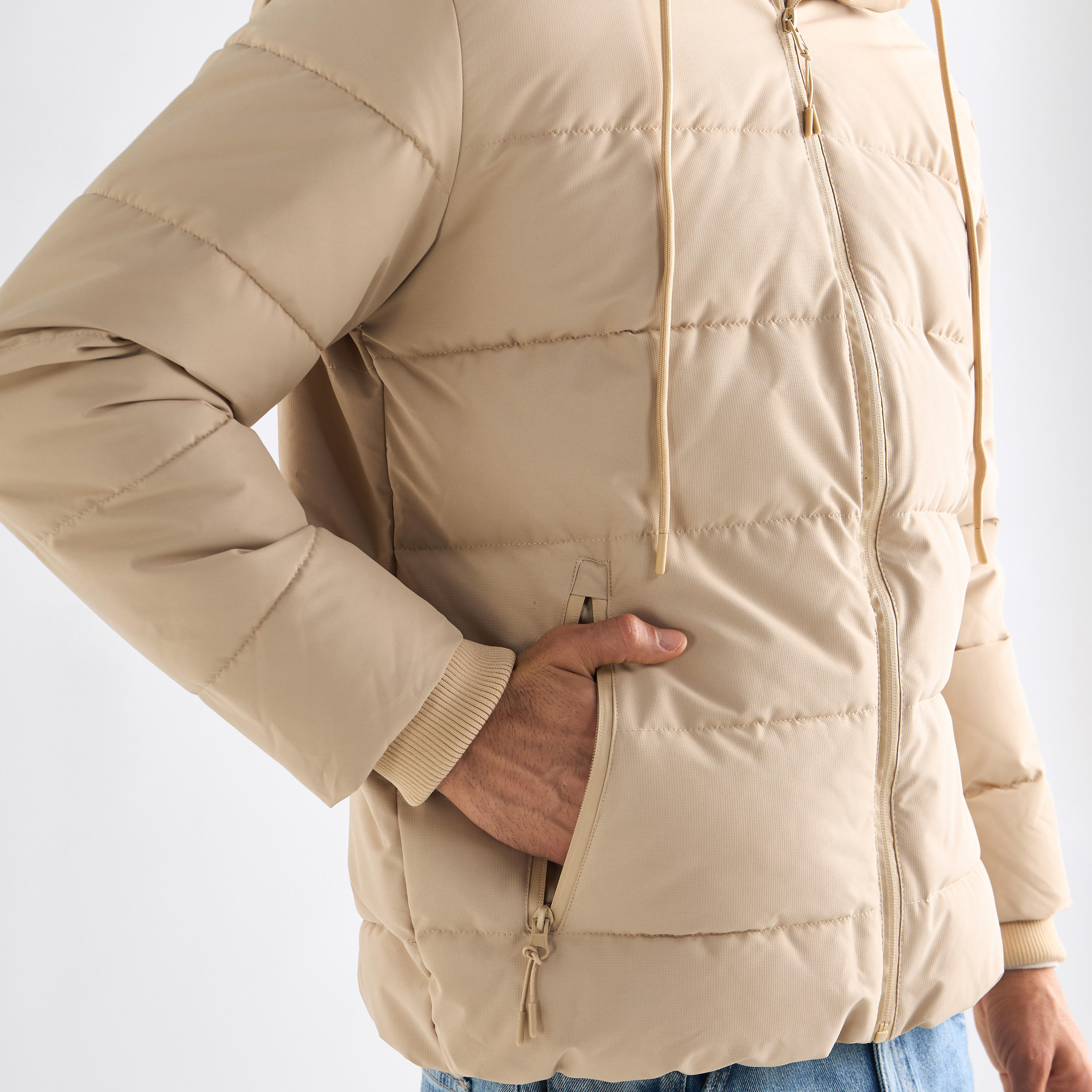 Quilted Hooded Jacket with Pockets and Zip Closure-men-clothing-jacketsandblazers-jackets-image-4