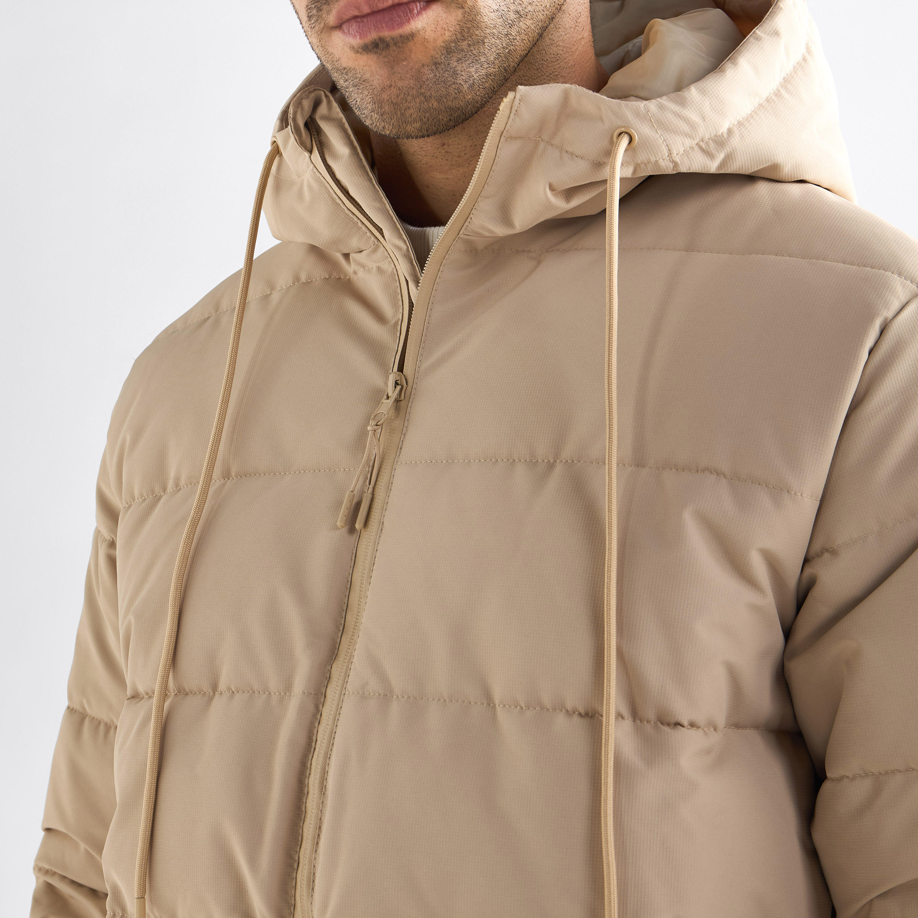 Quilted Hooded Jacket with Pockets and Zip Closure-men-clothing-jacketsandblazers-jackets-image-5