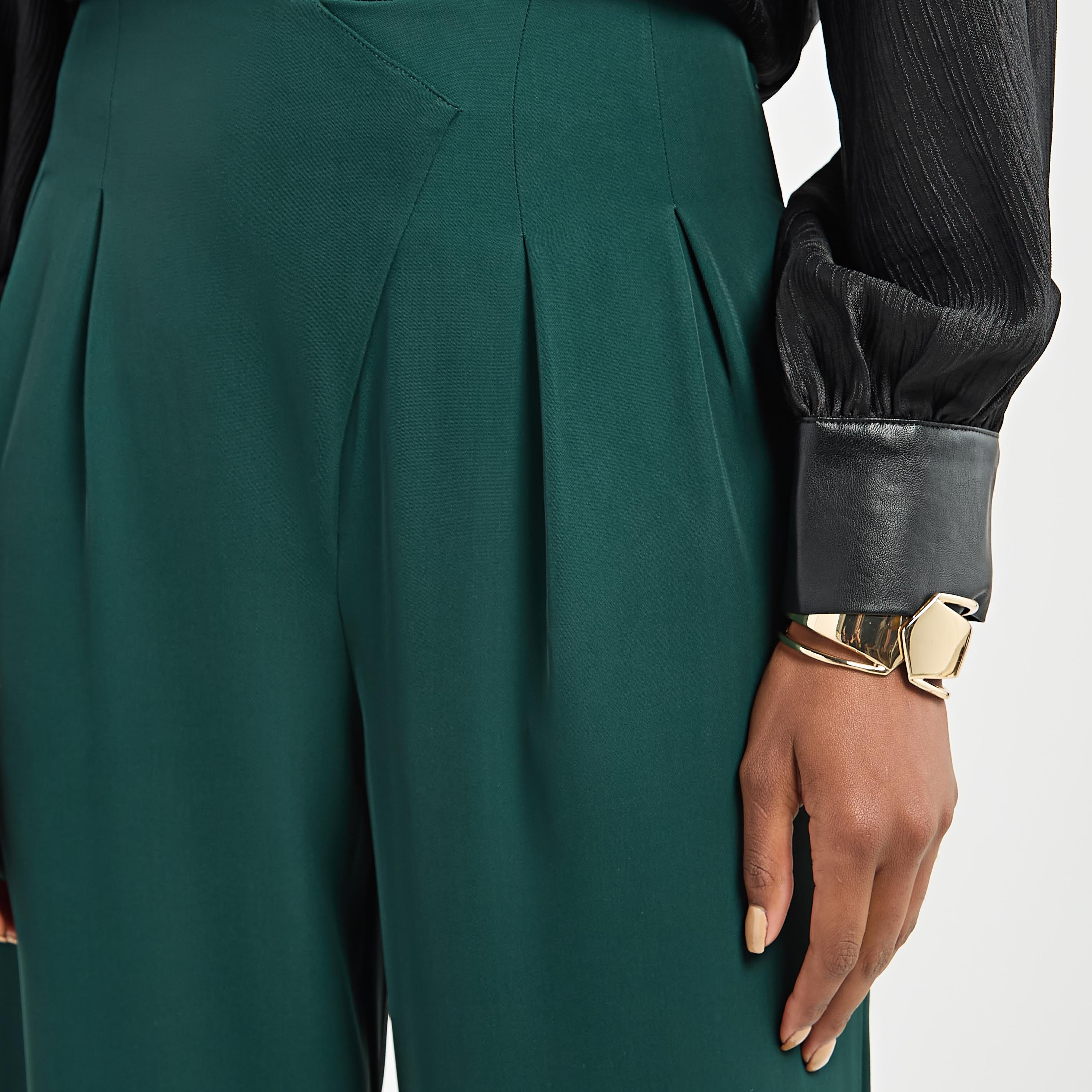 Solid Wide Leg Pants with Pockets-women-clothing-bottoms-trousers-image-8
