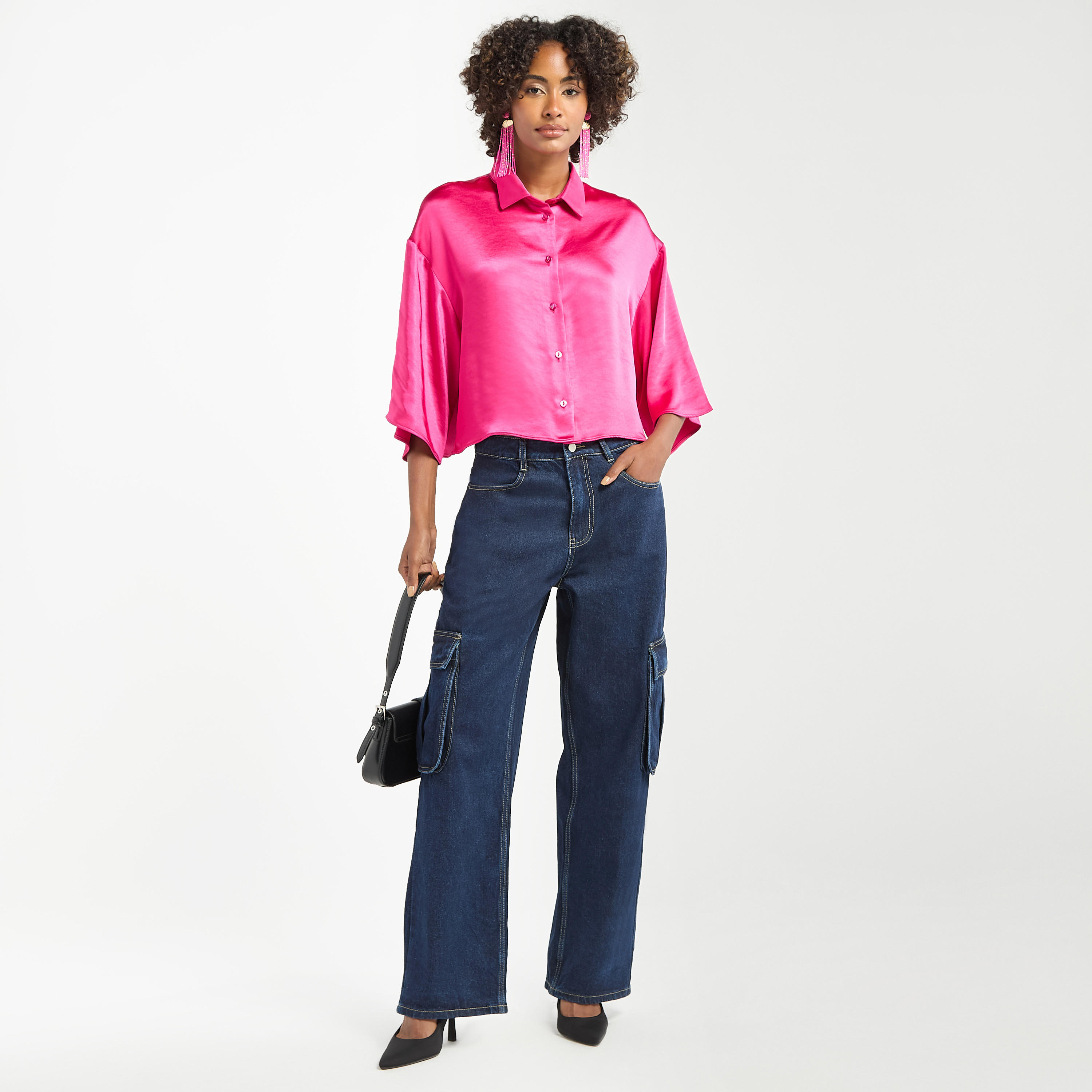 Solid Wide Leg Jeans with Pockets-women-clothing-bottoms-jeans-image-6
