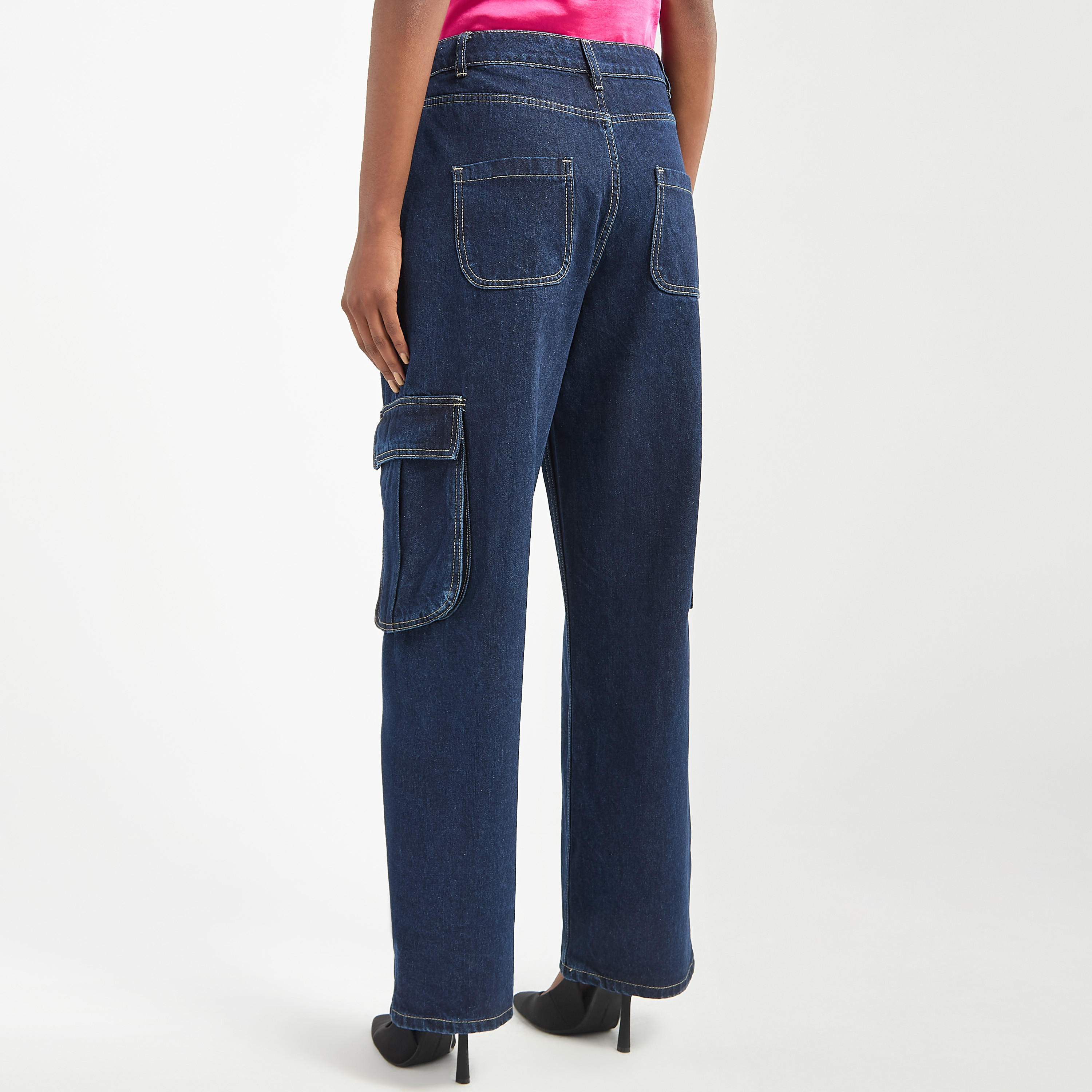 Solid Wide Leg Jeans with Pockets-women-clothing-bottoms-jeans-image-7
