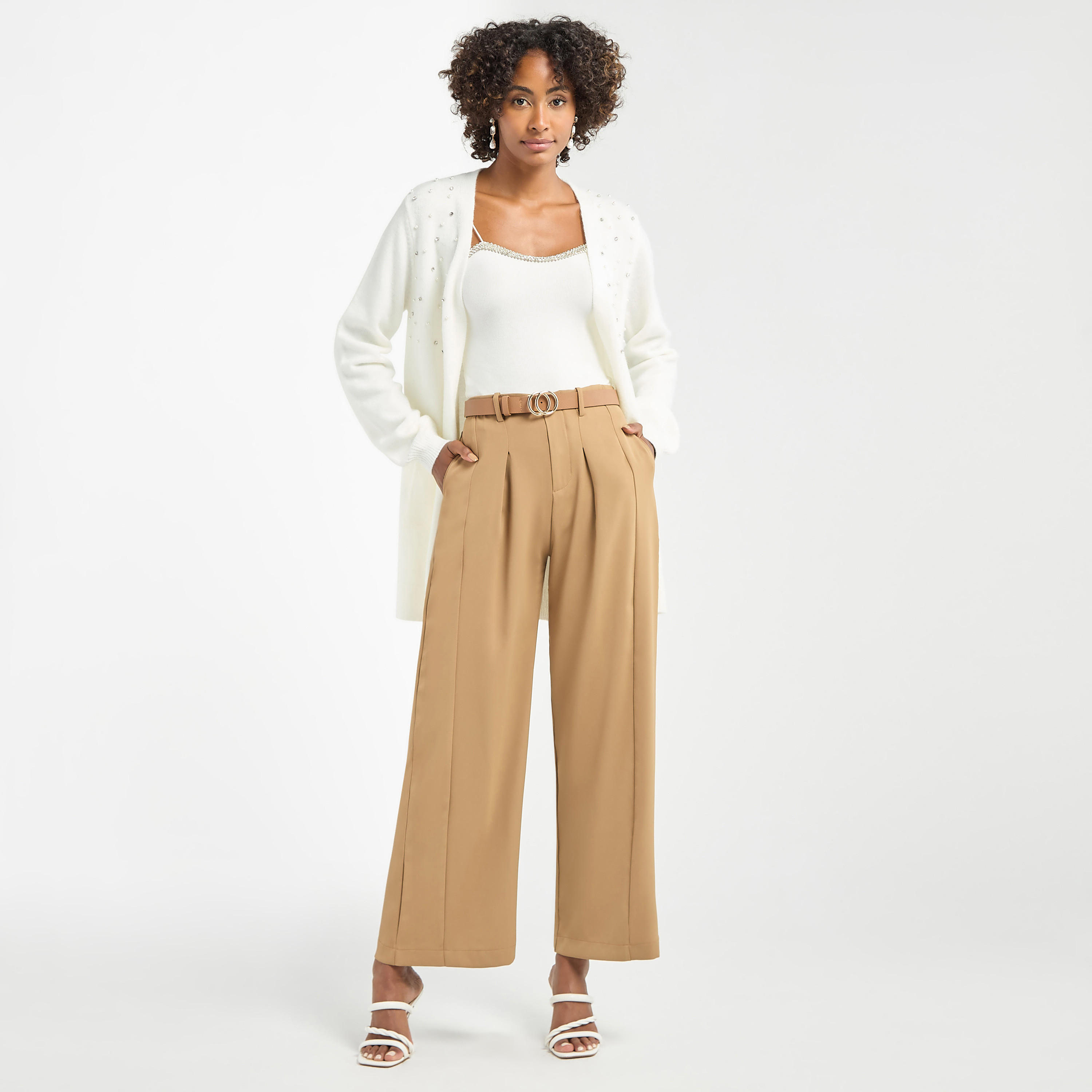 بنطلون سادة واسع الساقين بجيوب-women-clothing-bottoms-trousers-image-3