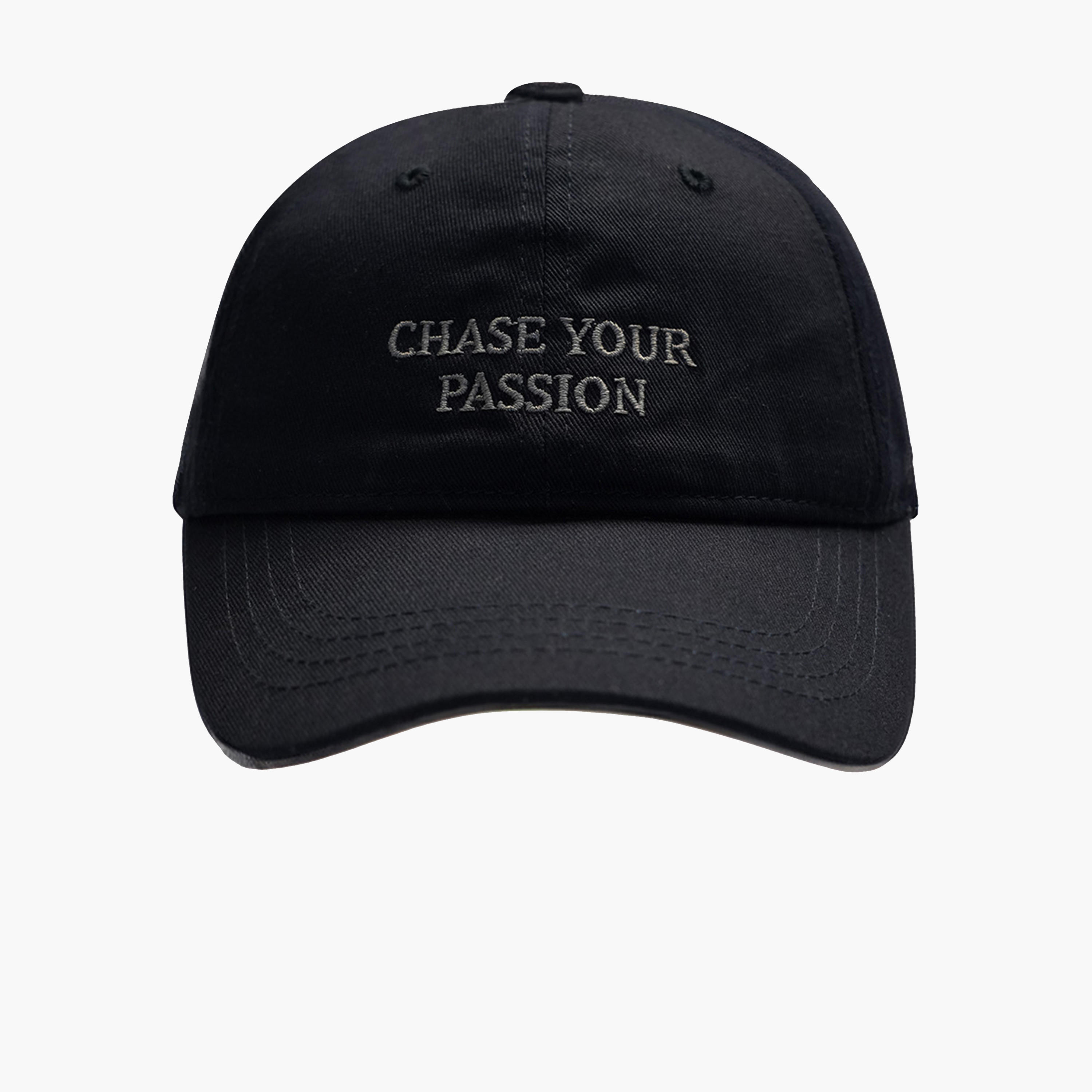 Zaas Slogan Embroidered Fitted Baseball Cap-men-caps-image-1