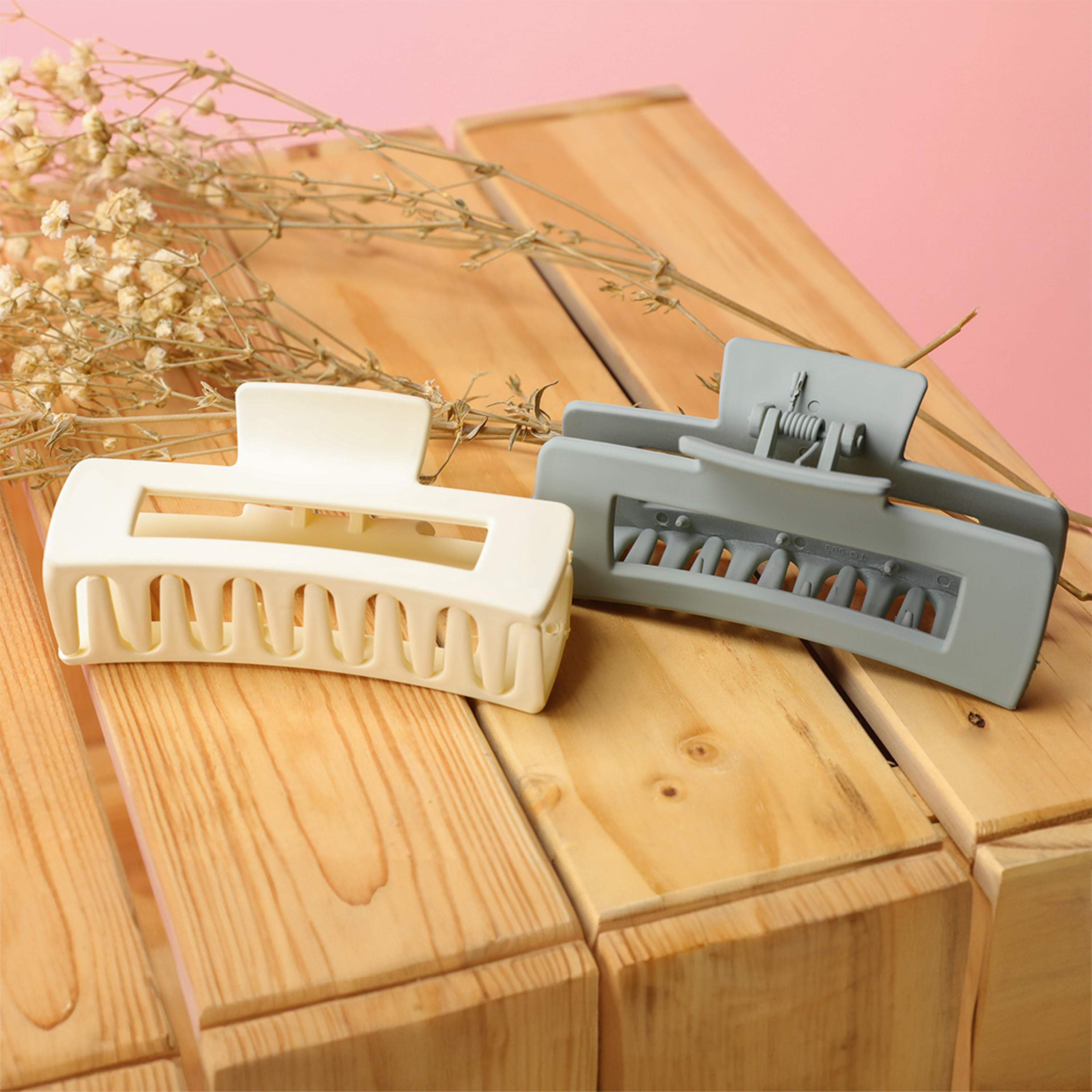 مشابك شعر سادة من زاس - طقم من قطعتين-women-hairaccessories-clamps-image-2