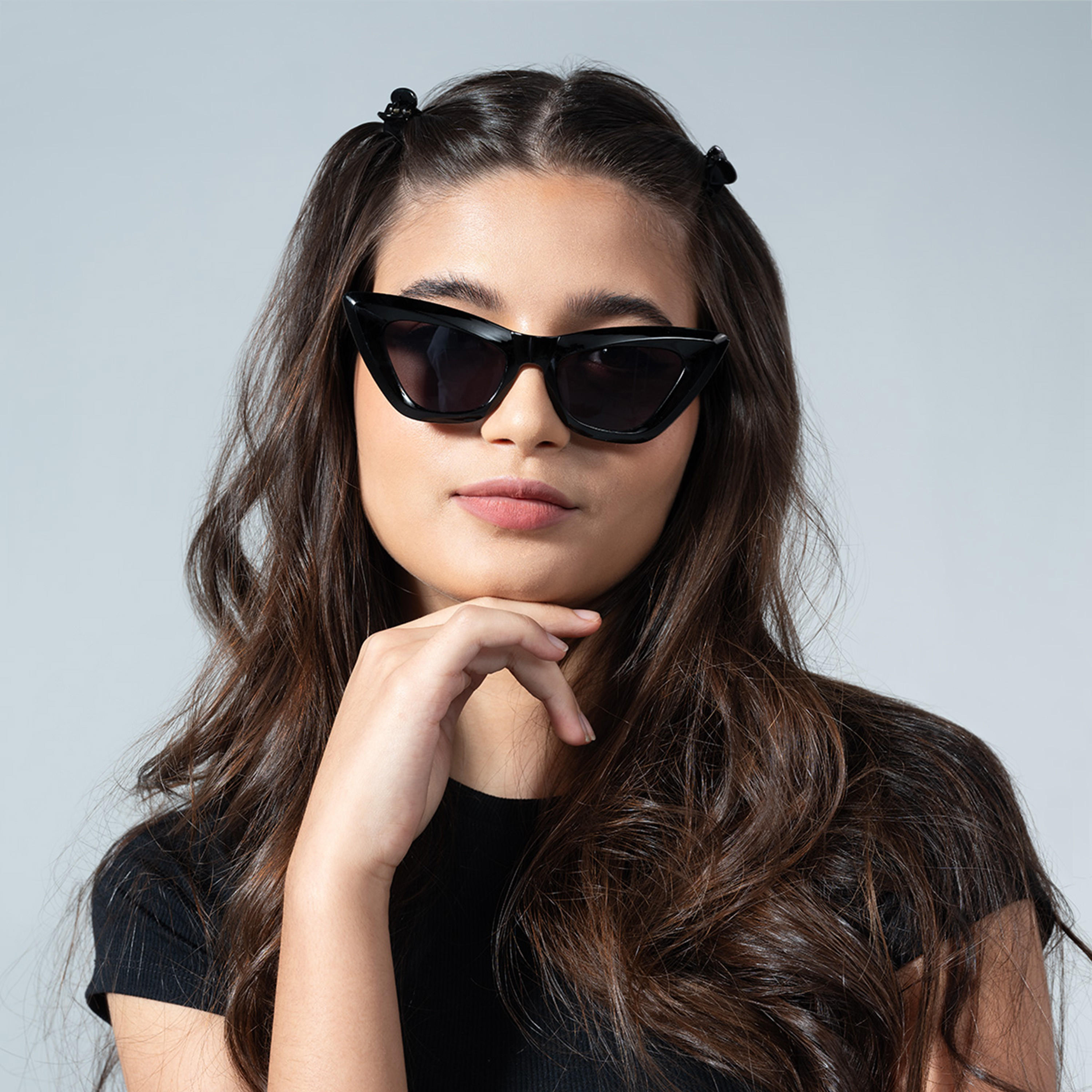 نظارة شمسية بتصميم عين القطة وإطار كامل من زاس-women-sunglasses-image-1