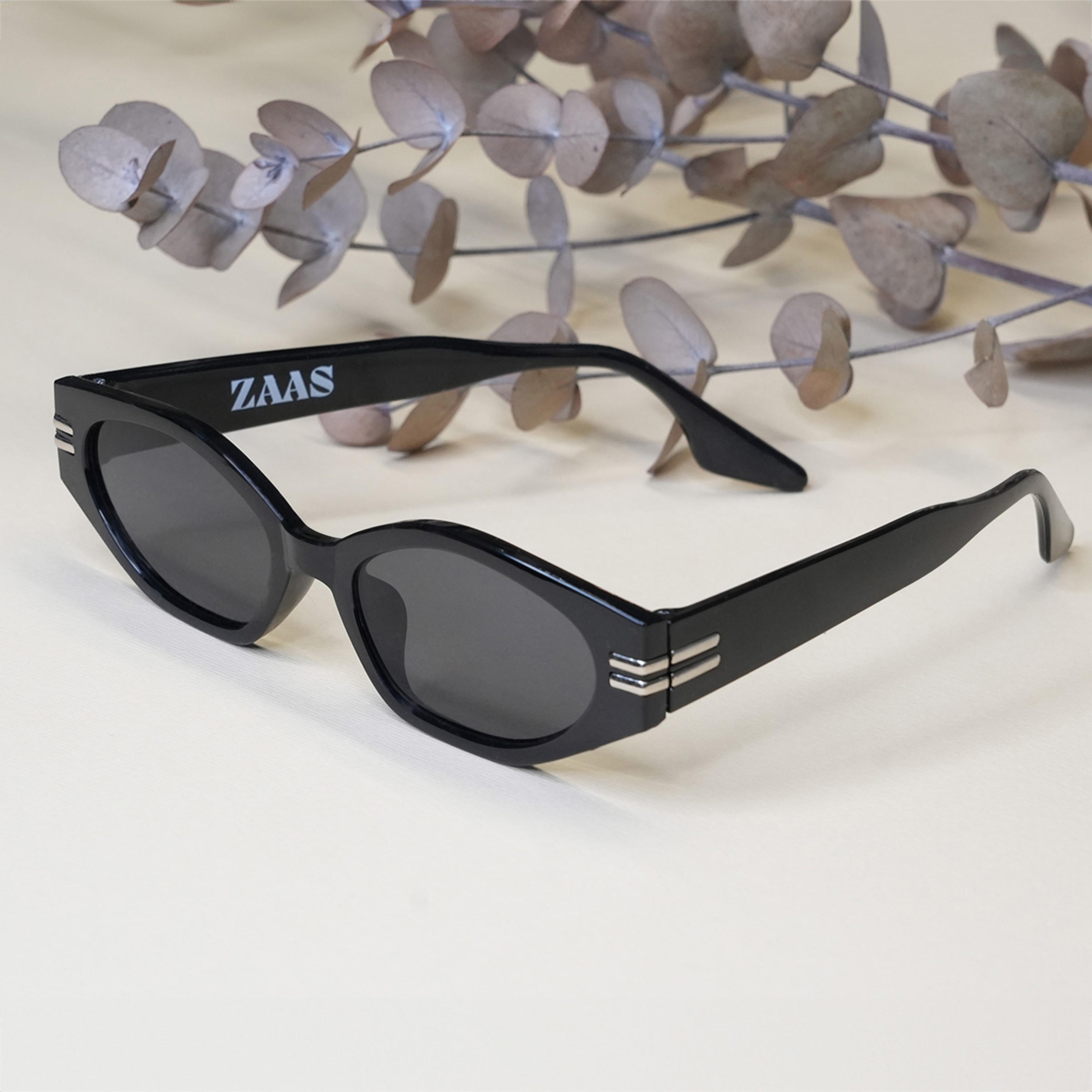 نظارة شمسية بتصميم عين قطّة بإطار كامل ووسادات أنف من زاس-women-sunglasses-image-2