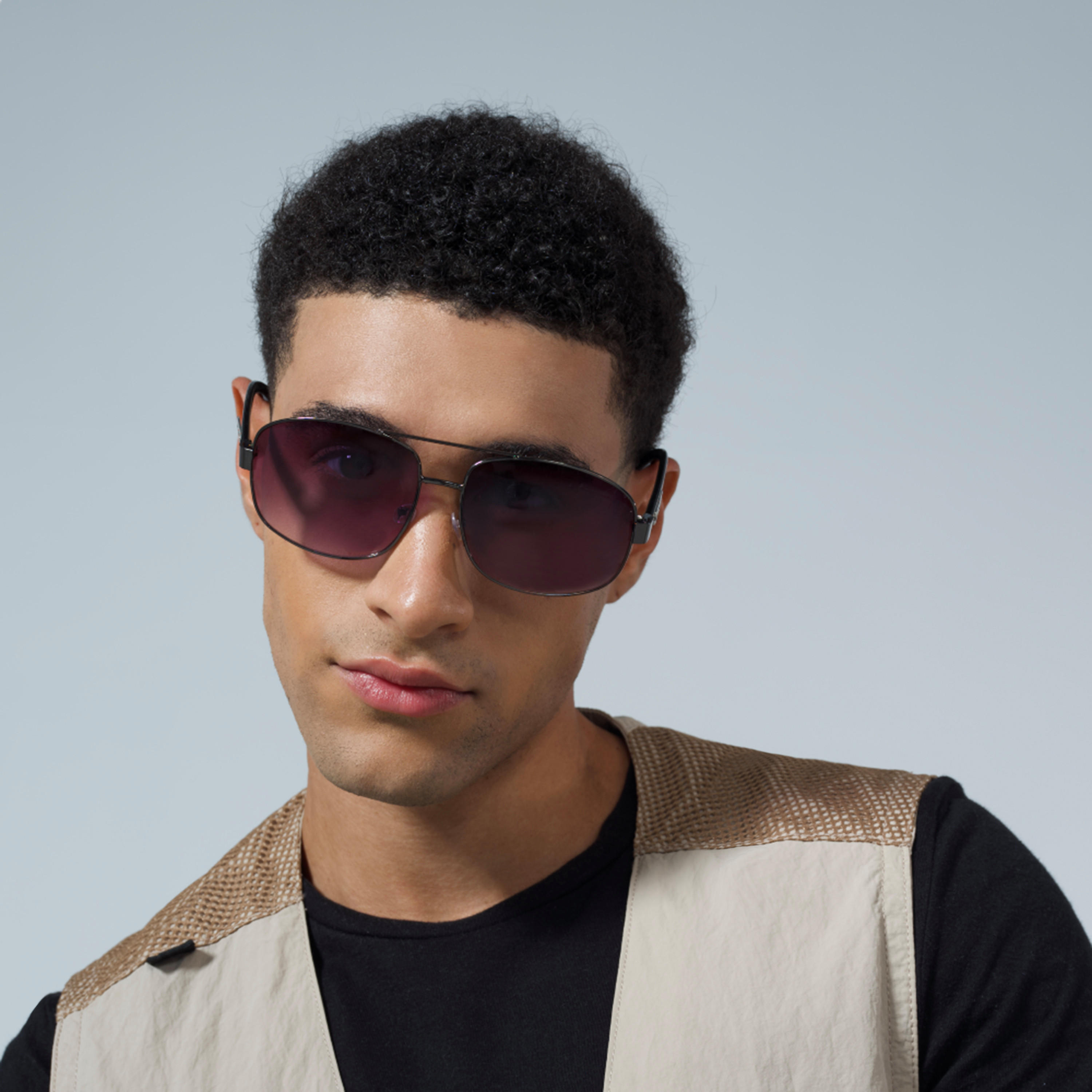 نظّارة شمسية بإطار كامل ووسادات أنف من زاس-men-sunglasses-image-3