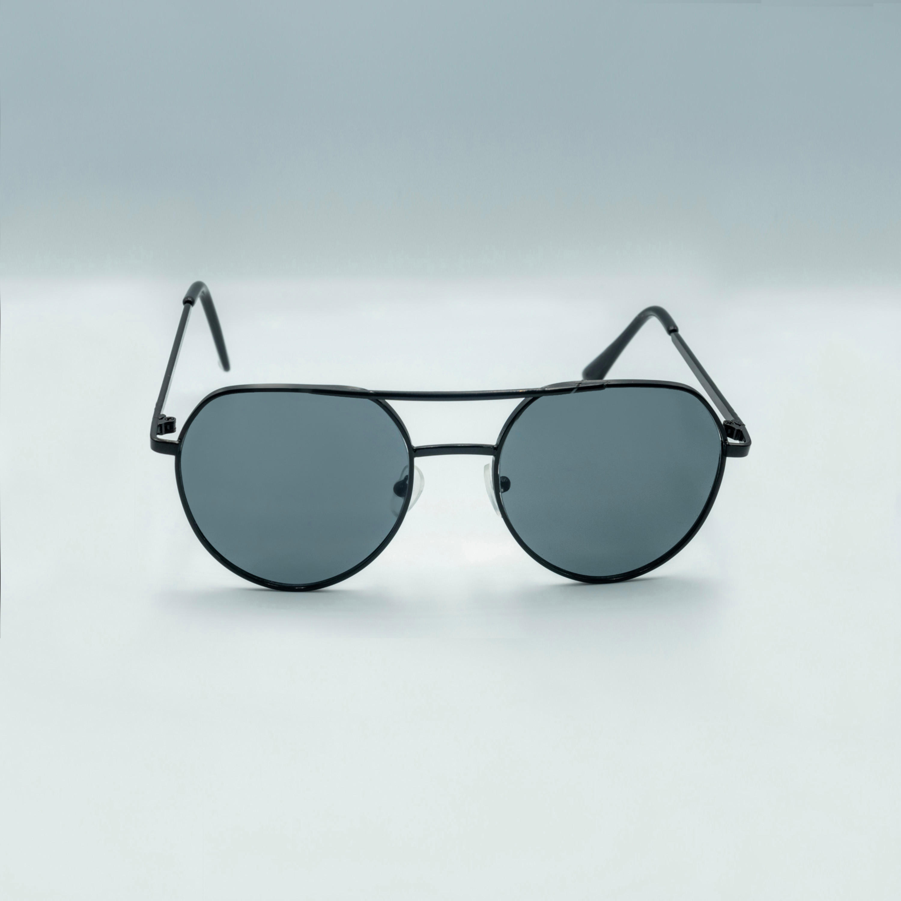 Zaas Solid Round Full Rim Tinted Sunglasses with Nose Pads-men-sunglasses-image-2