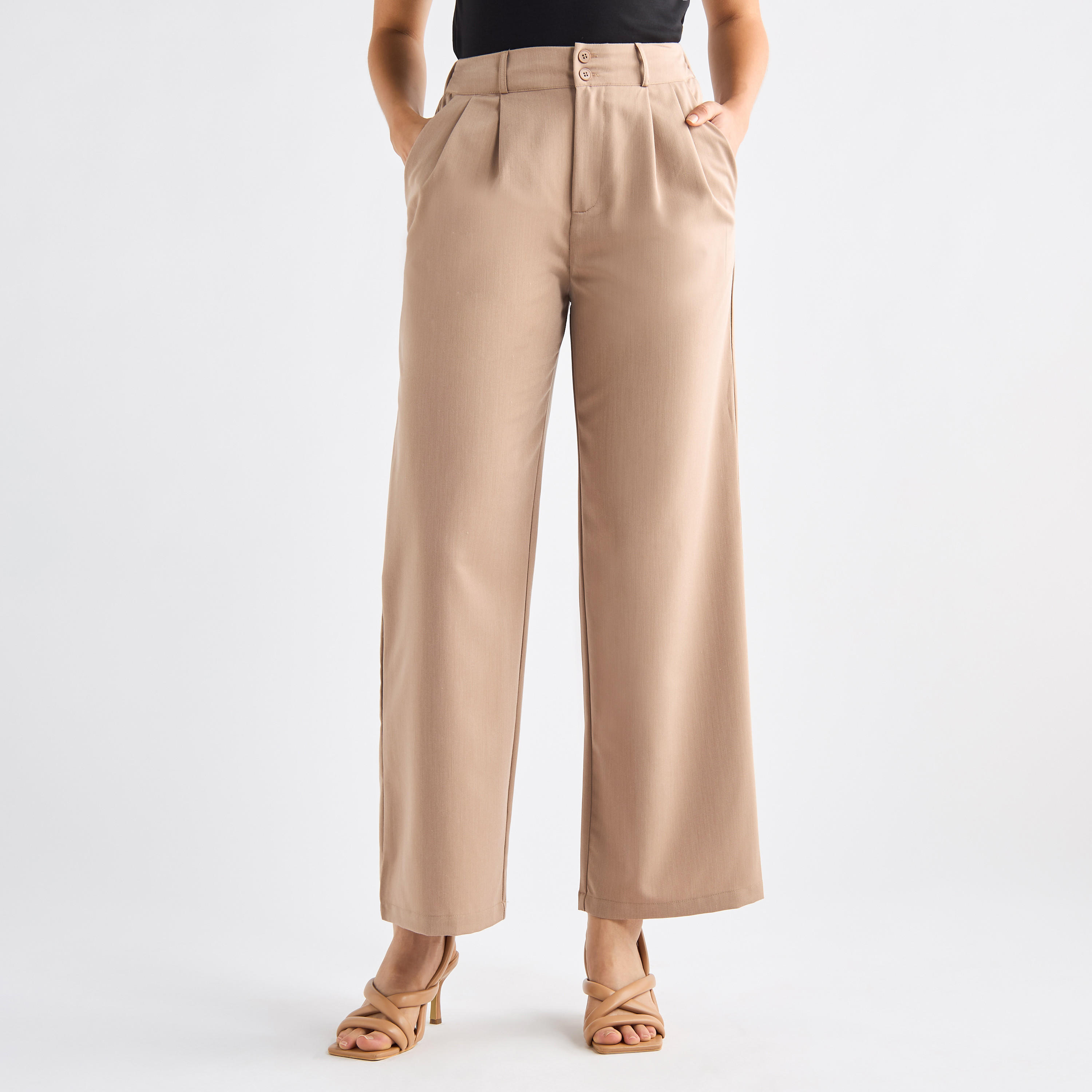 Wide Leg Pants with Pockets-women-clothing-bottoms-trousers-image-1